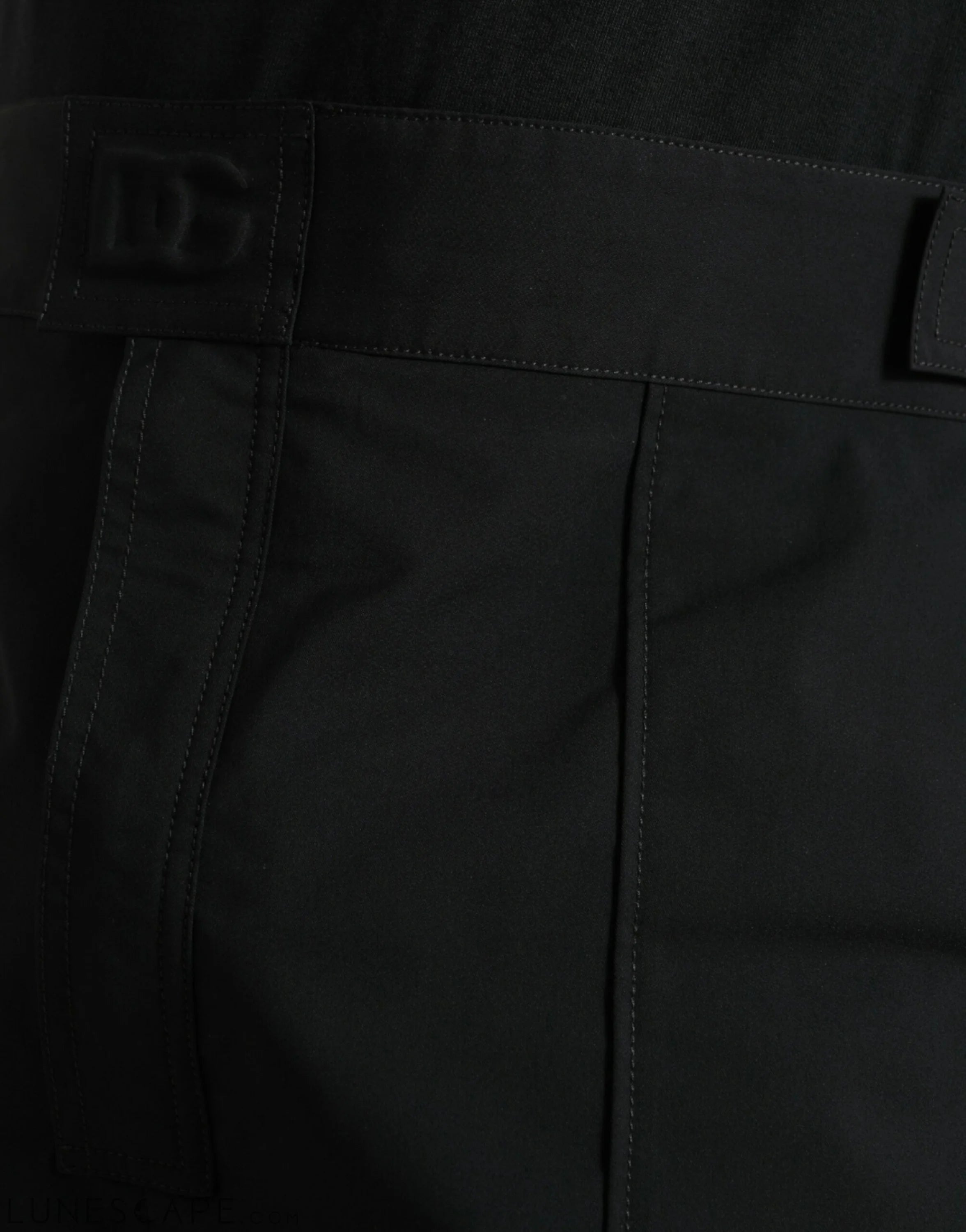 Dolce & Gabbana Elegant Casual Black Straight Pants LUNESCAPE