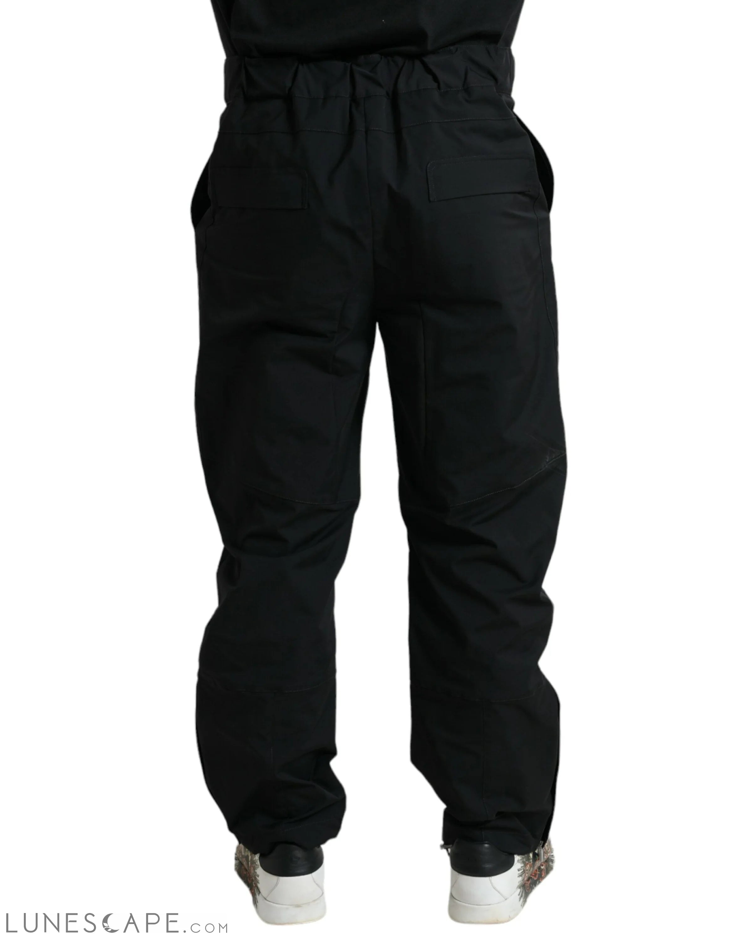 Dolce & Gabbana Elegant Casual Black Straight Pants LUNESCAPE
