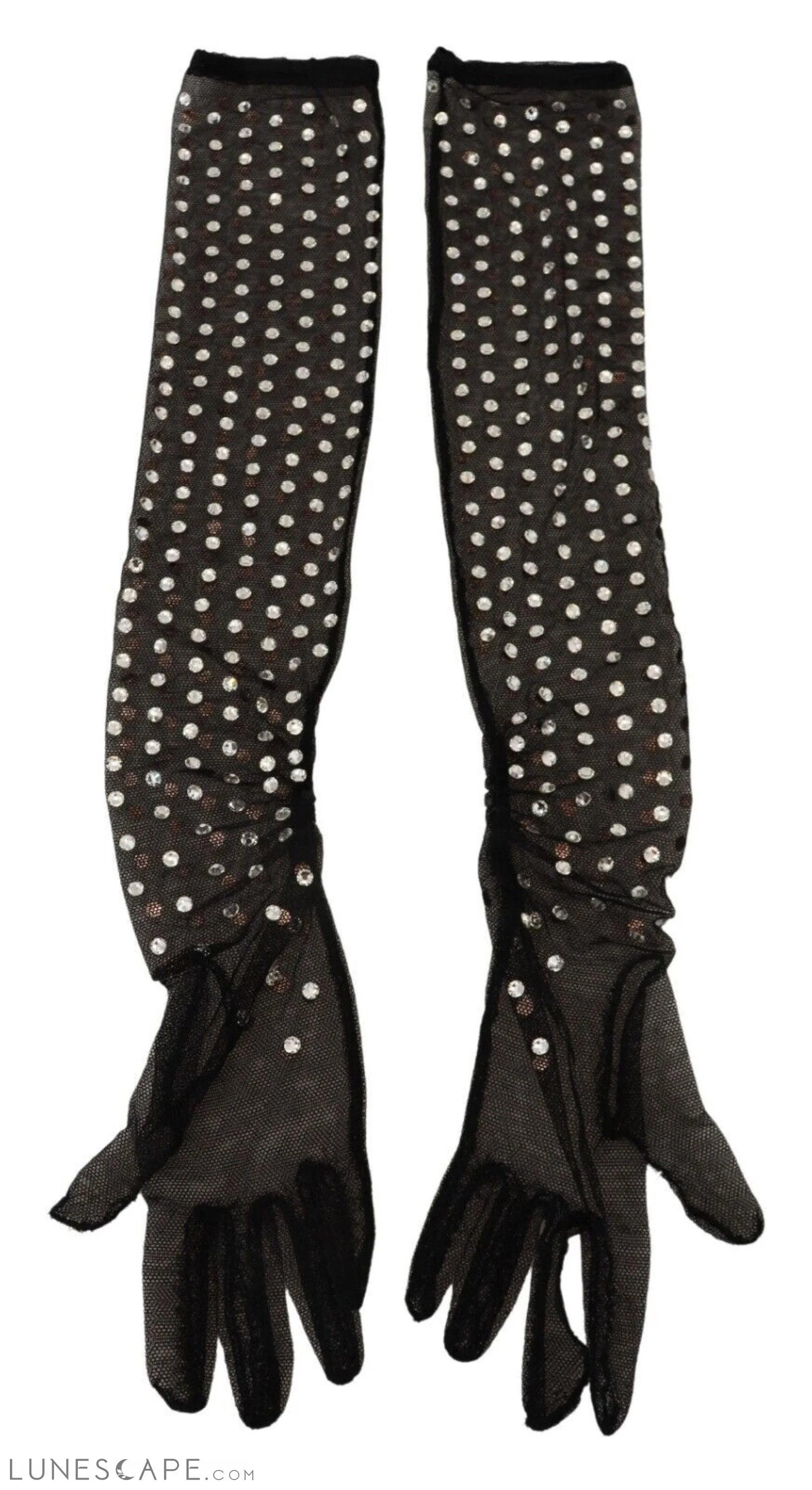 Dolce & Gabbana Elegant Elbow Length Black Gloves LUNESCAPE