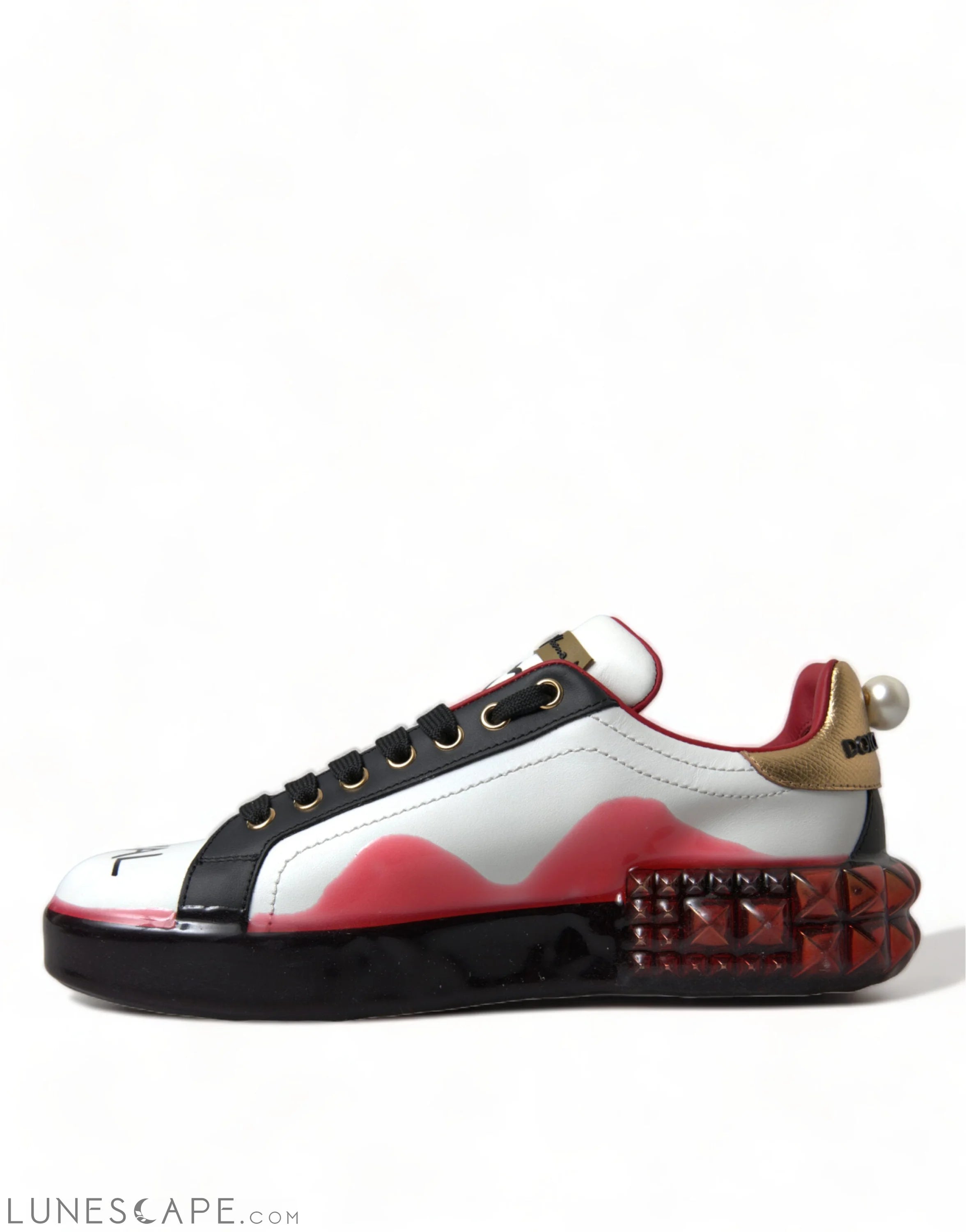 Dolce & Gabbana Elegant Portofino Crystal Sneakers LUNESCAPE