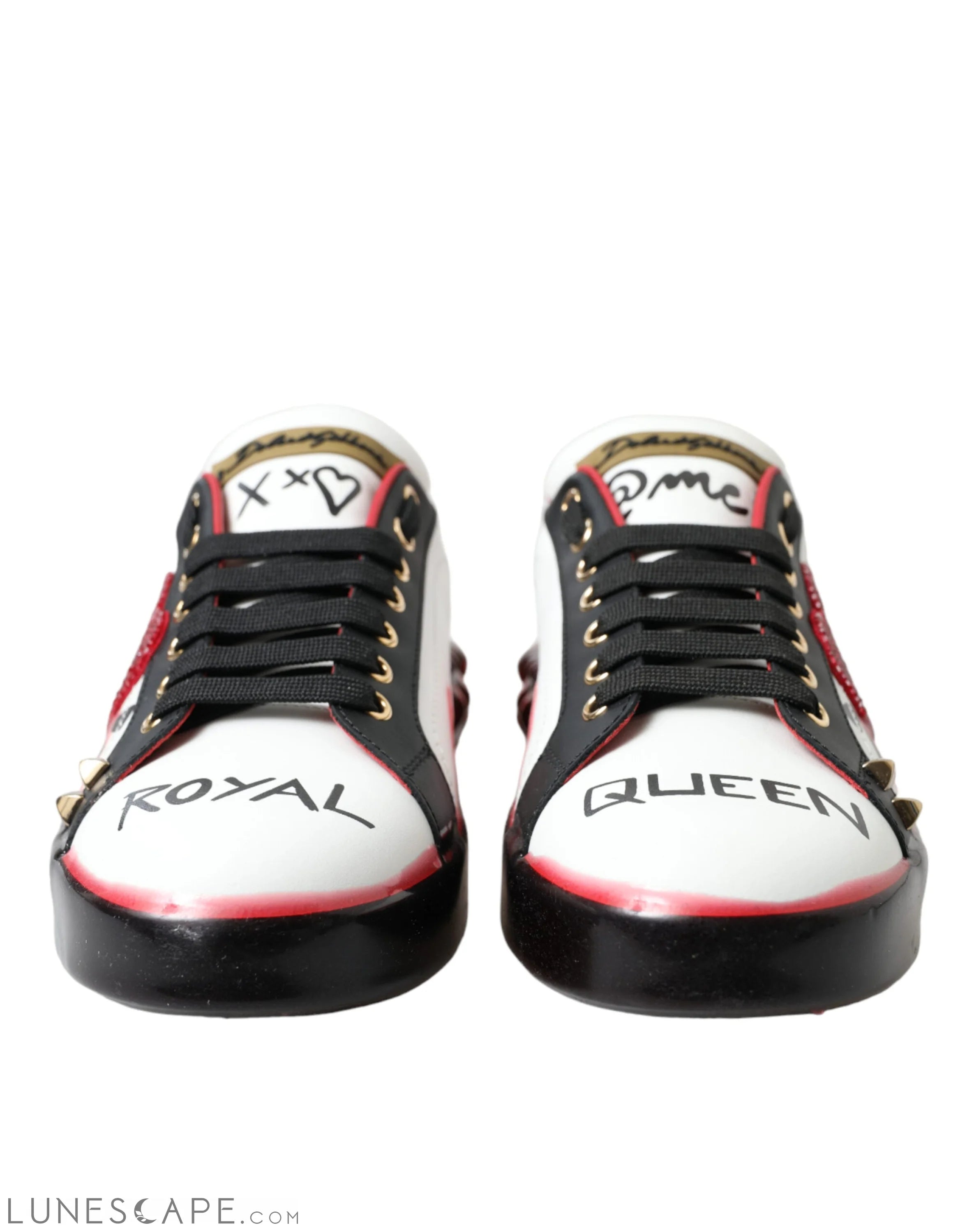 Dolce & Gabbana Elegant Portofino Crystal Sneakers LUNESCAPE