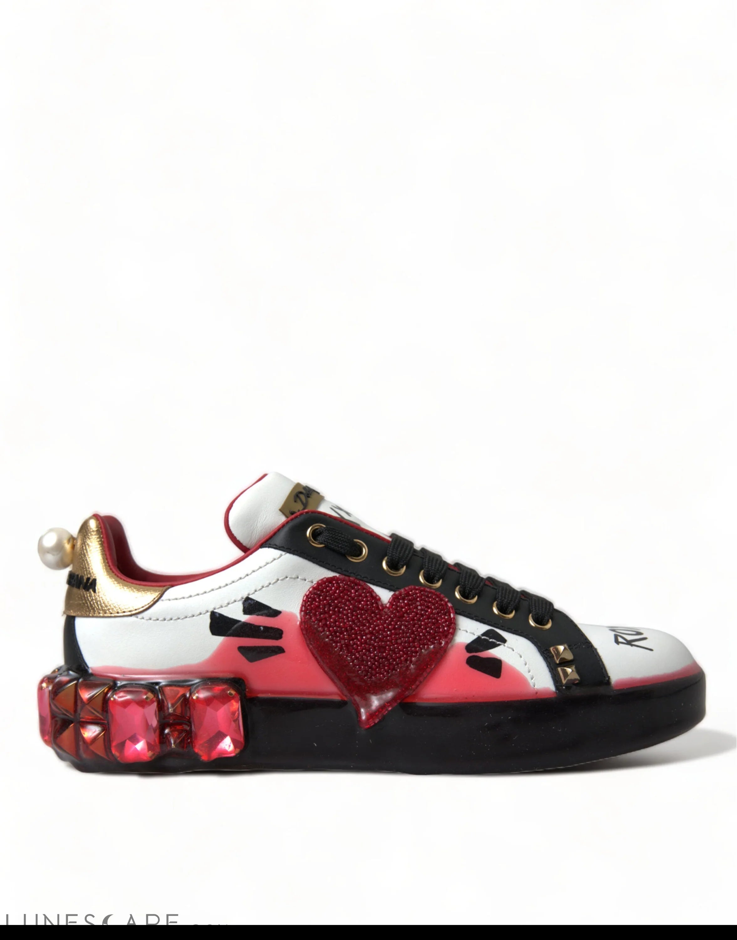 Dolce & Gabbana Elegant Portofino Crystal Sneakers LUNESCAPE
