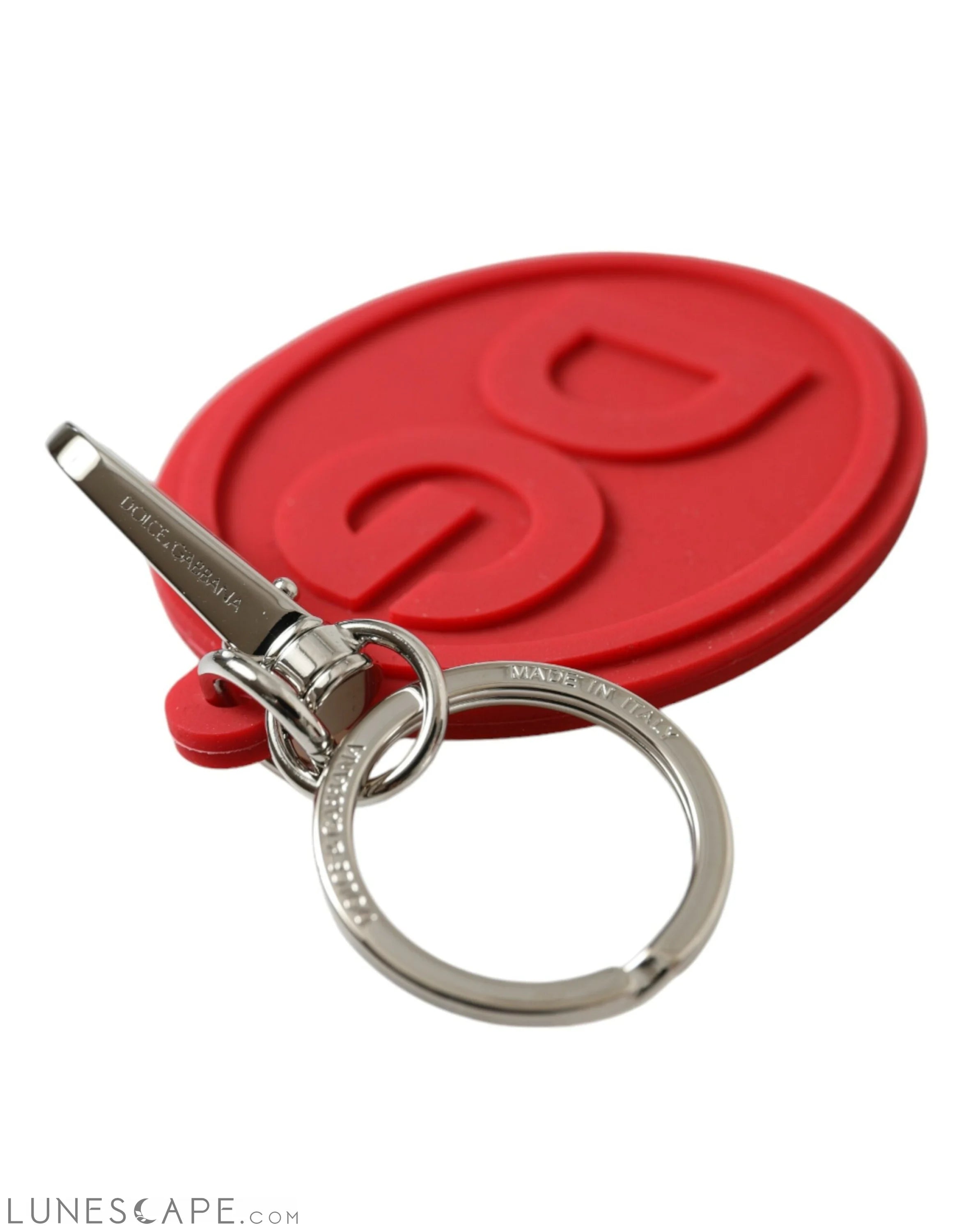 Dolce & Gabbana Elegant Red Trifold Key Holder Case LUNESCAPE