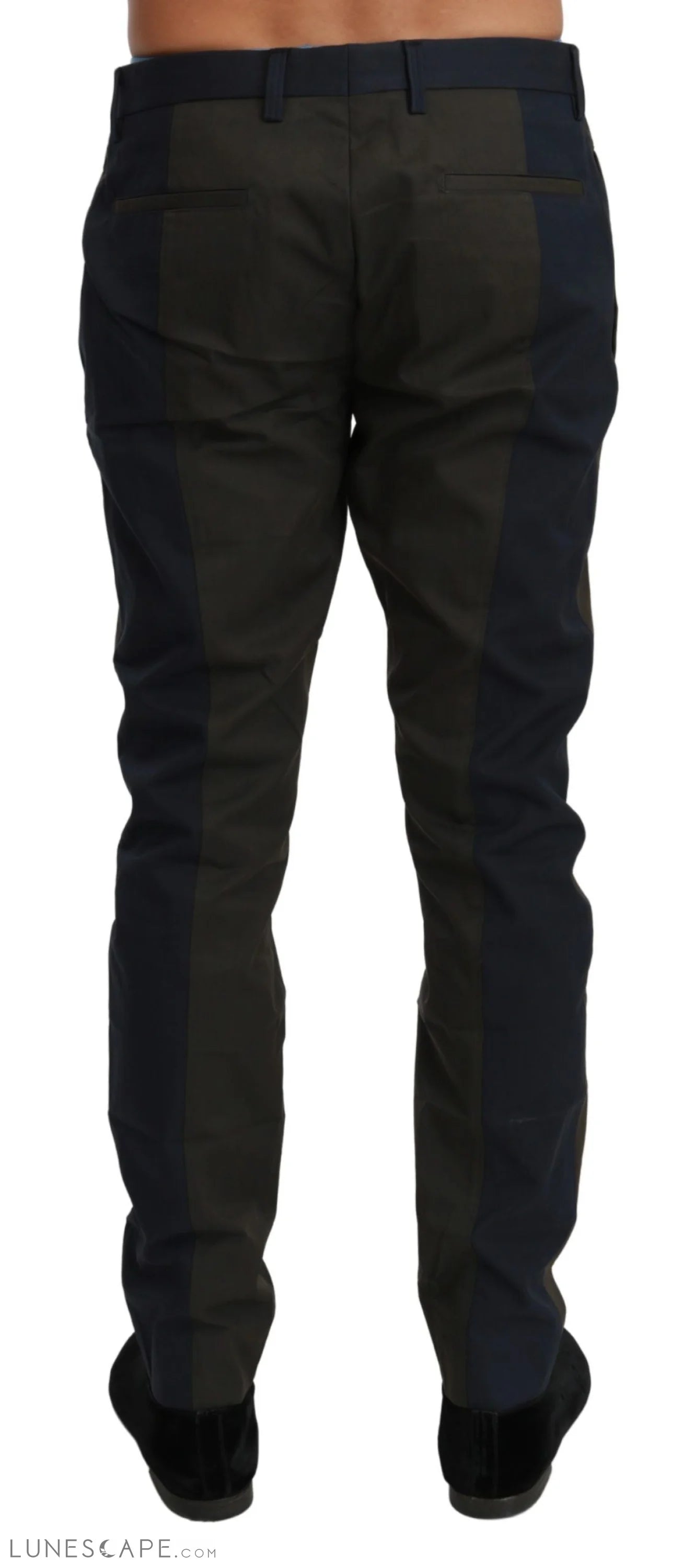 Dolce & Gabbana Elegant Slim Fit Striped Casual Pants LUNESCAPE