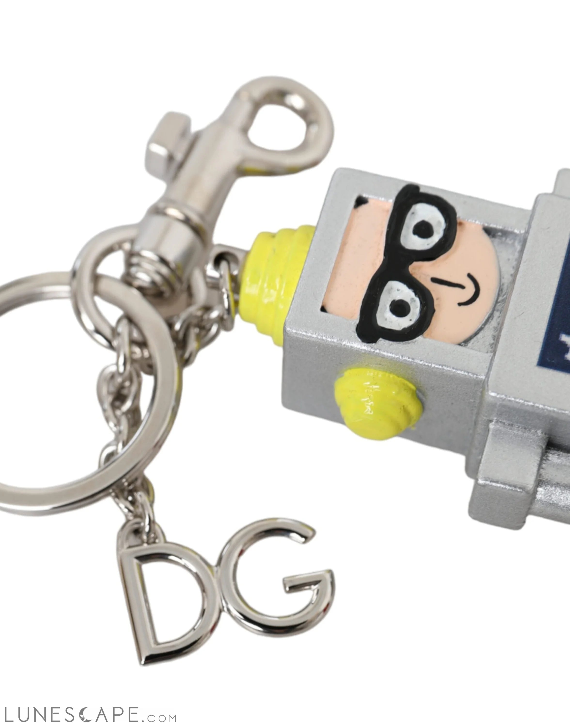 Dolce & Gabbana Multicolor Astronaut Space Metal Logo Keyring Keychain LUNESCAPE