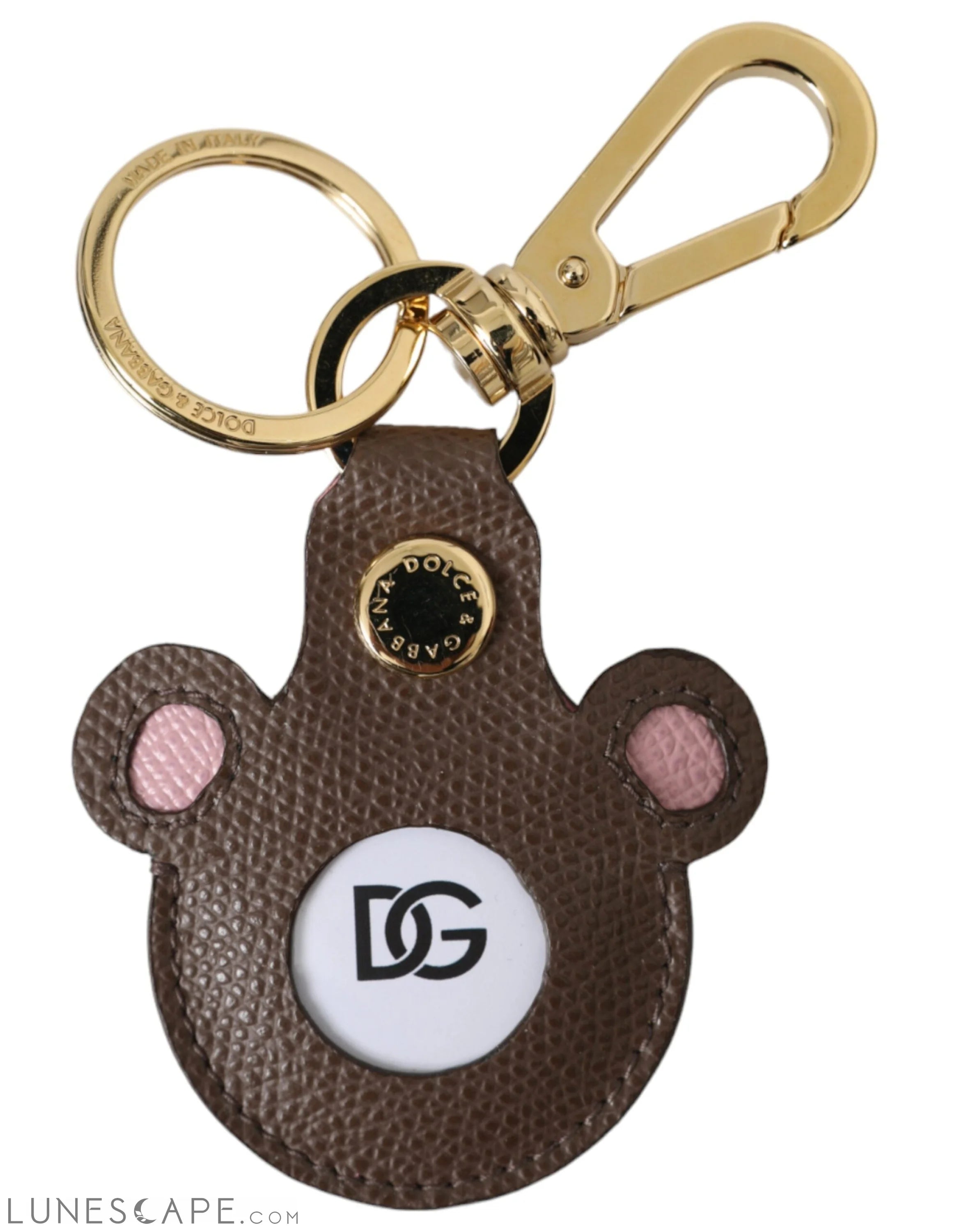 Dolce & Gabbana Multicolor Dauphine Calfskin DG Logo Keyring Keychain LUNESCAPE