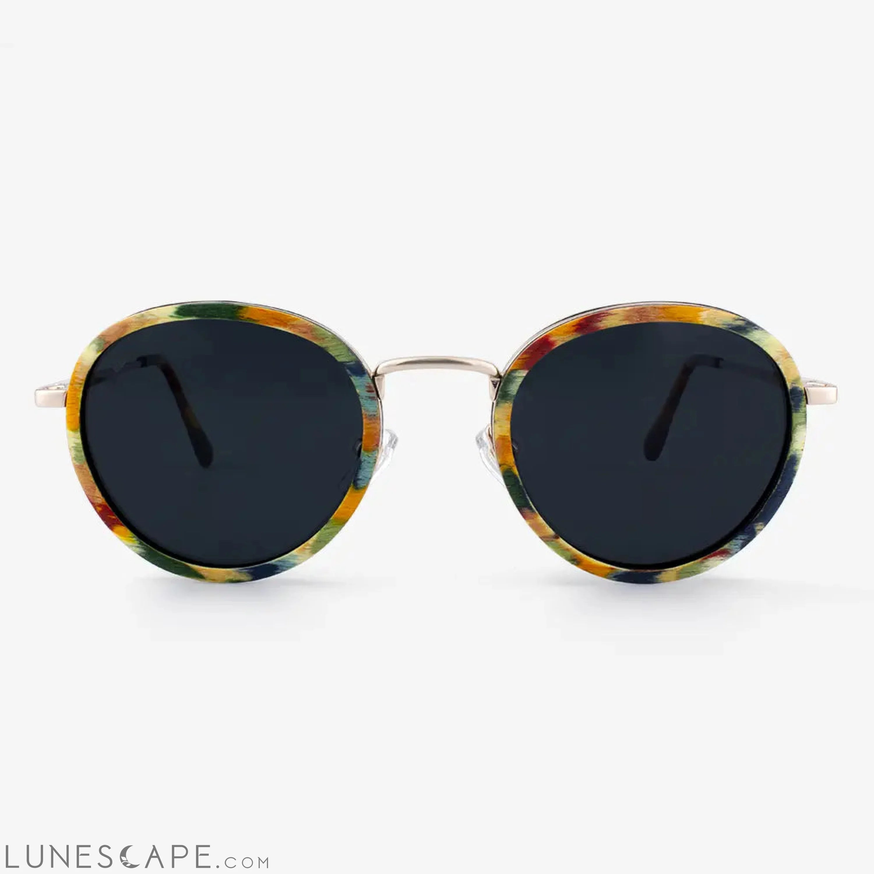 Dora - Metal & Wood Sunglasses LUNESCAPE