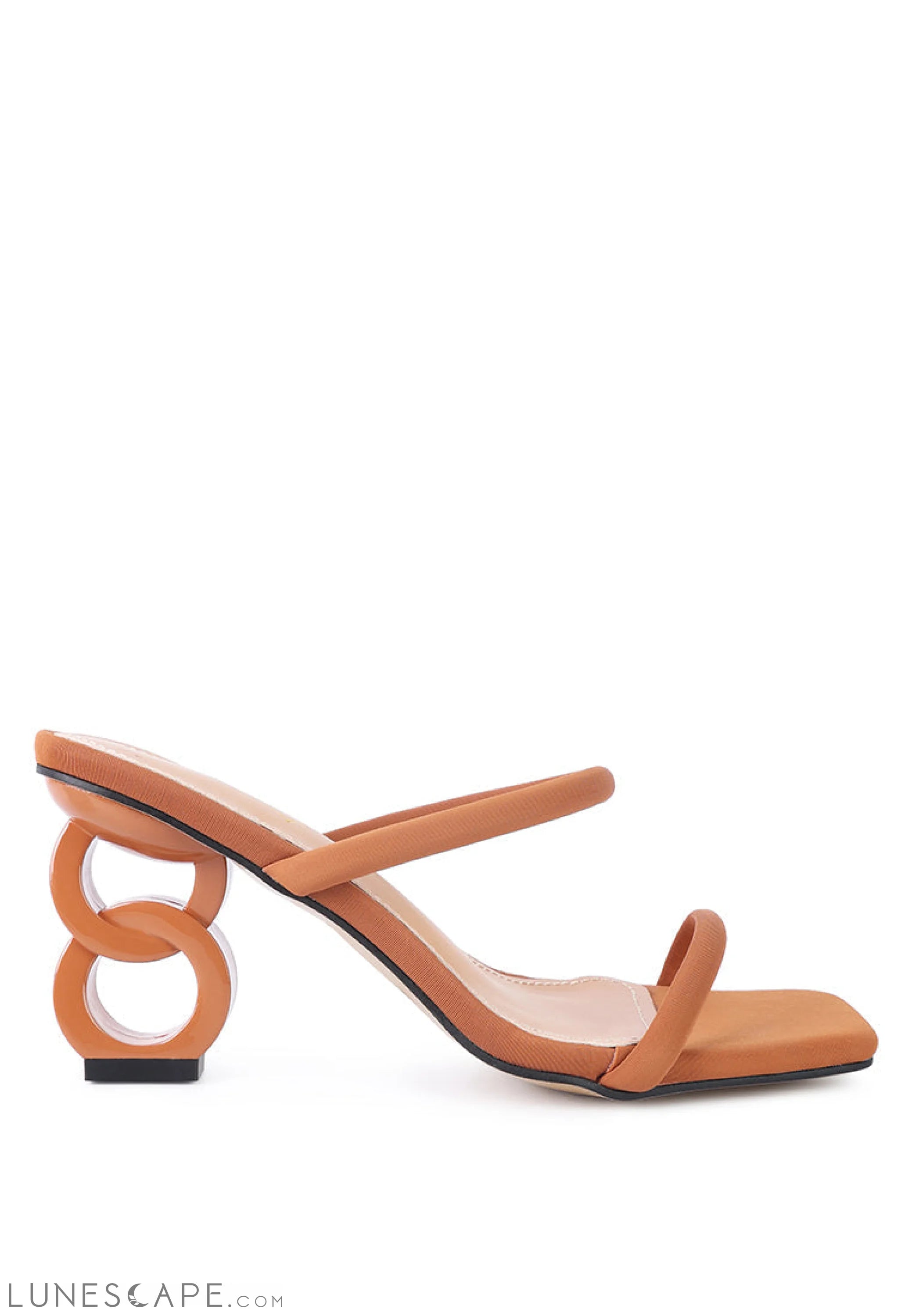Downtown Double Strap Fantasy Heel Sandals LUNESCAPE