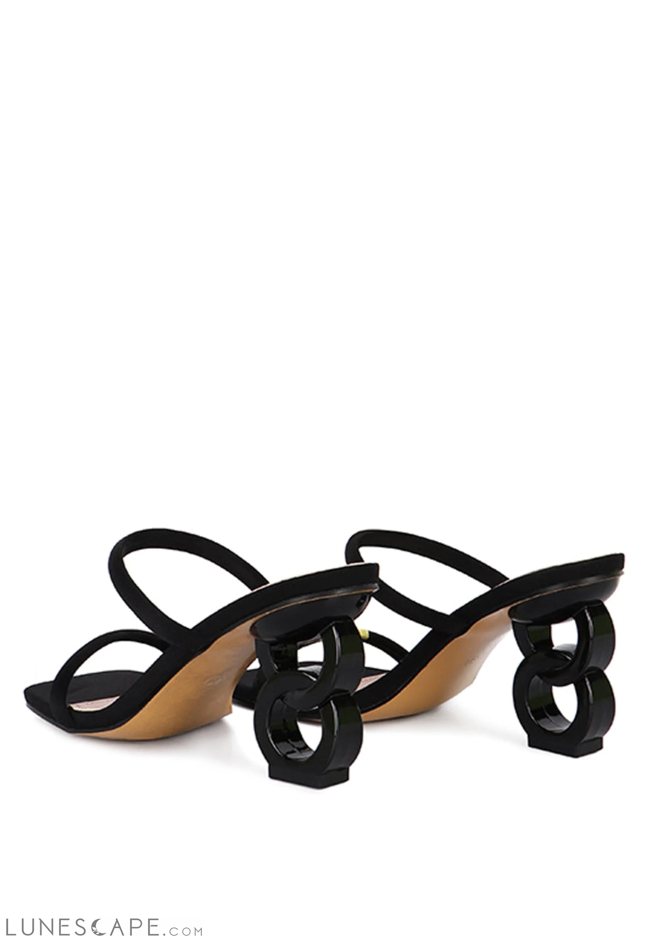 Downtown Double Strap Fantasy Heel Sandals LUNESCAPE