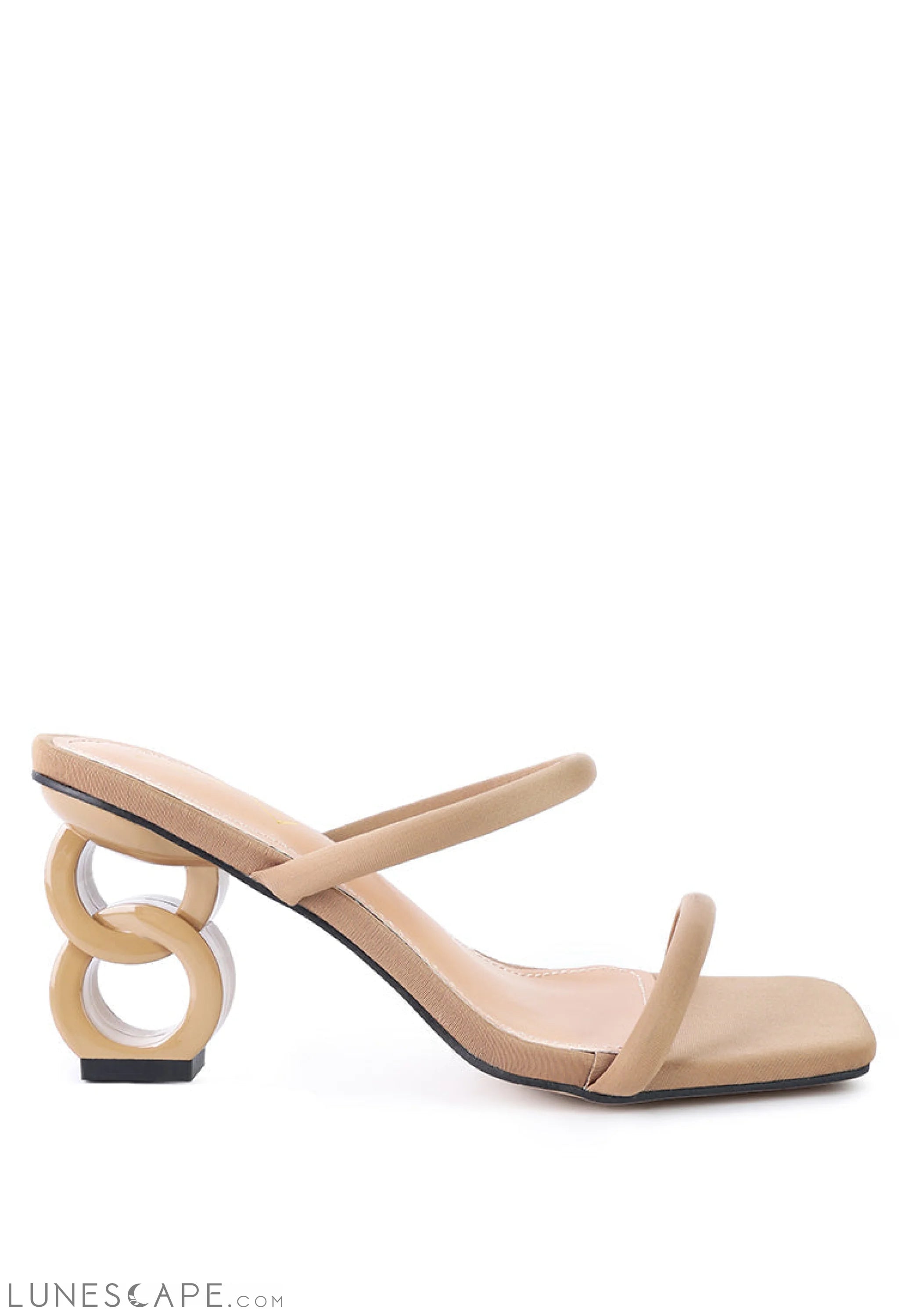 Downtown Double Strap Fantasy Heel Sandals LUNESCAPE