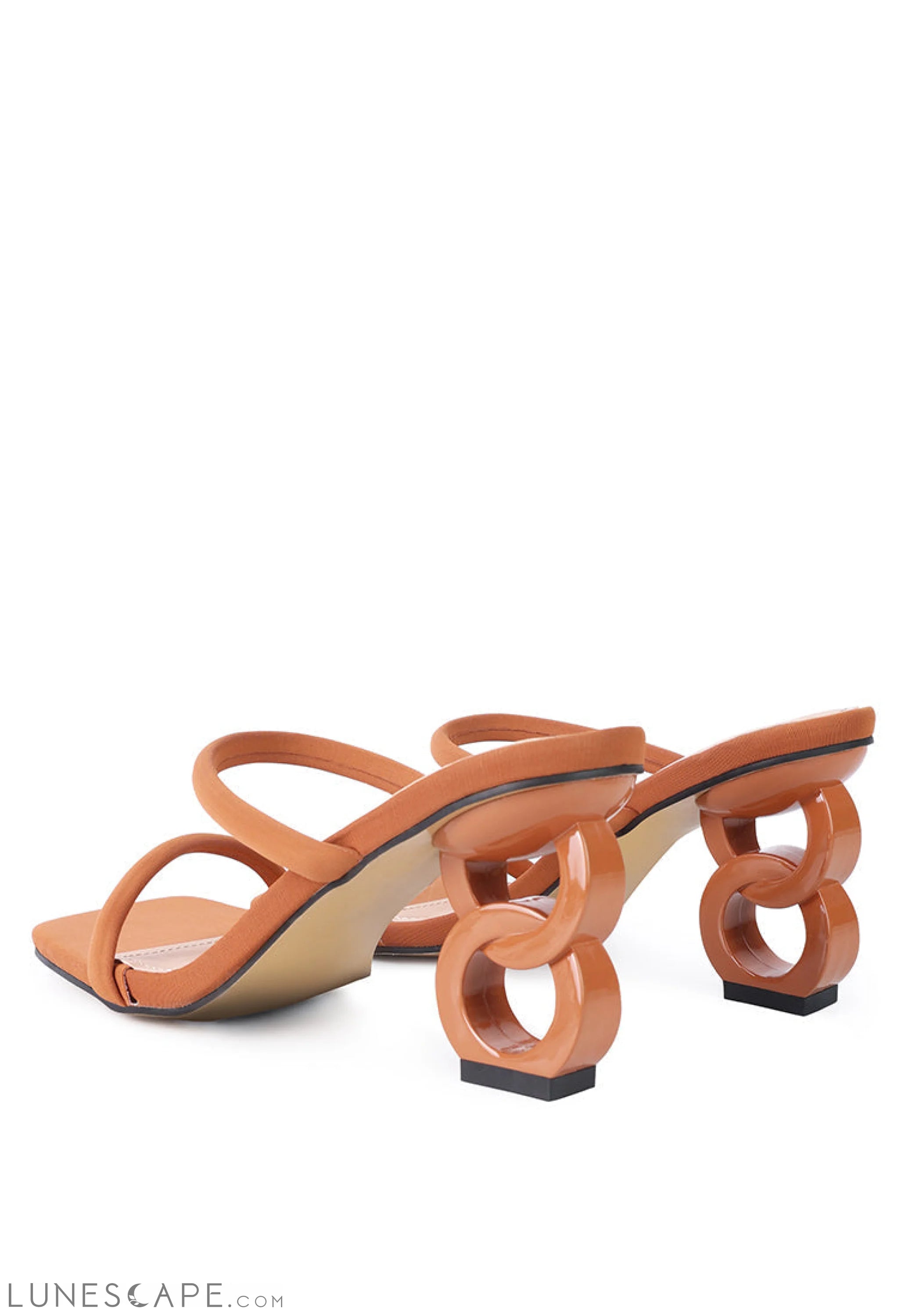 Downtown Double Strap Fantasy Heel Sandals LUNESCAPE