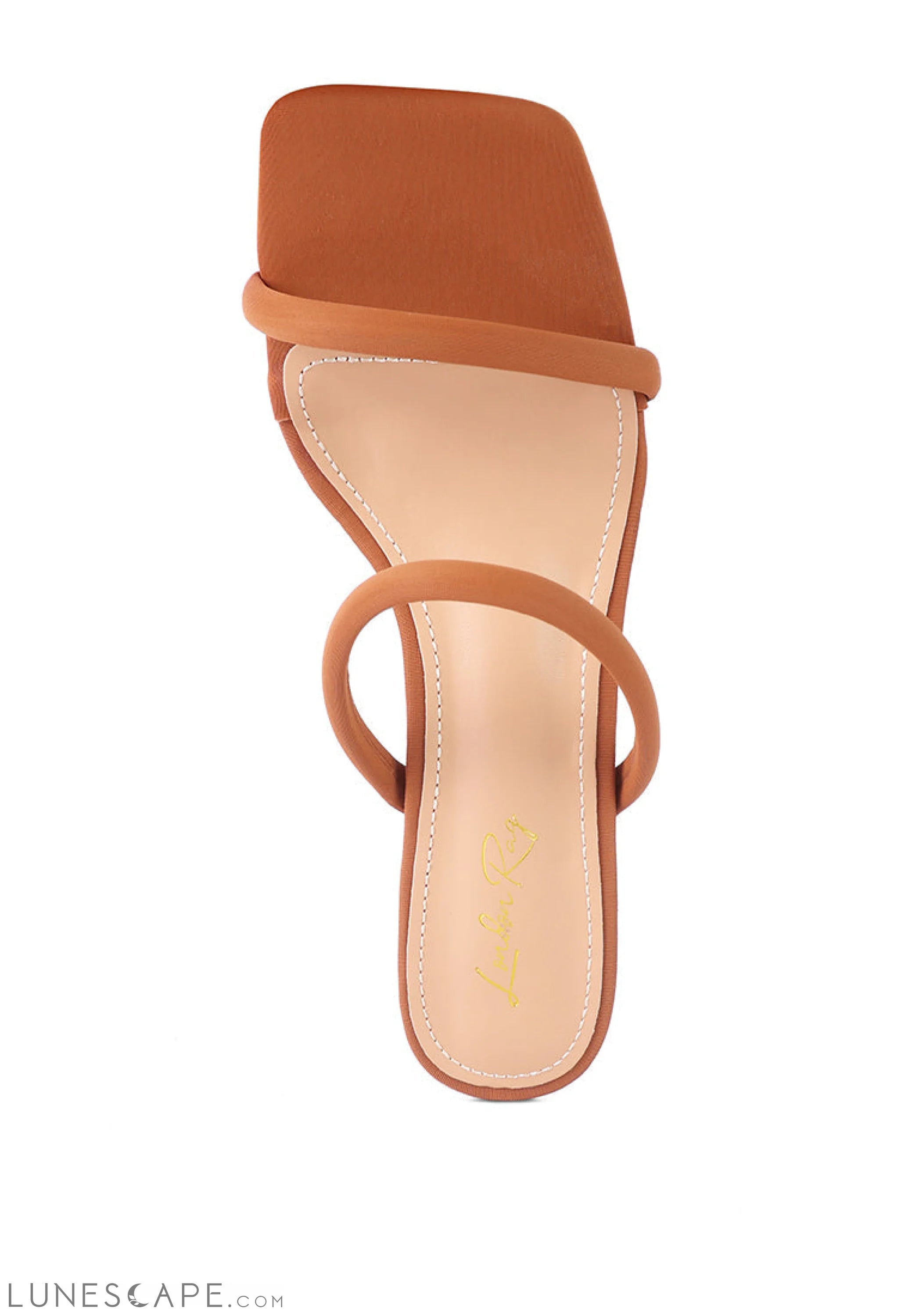 Downtown Double Strap Fantasy Heel Sandals LUNESCAPE