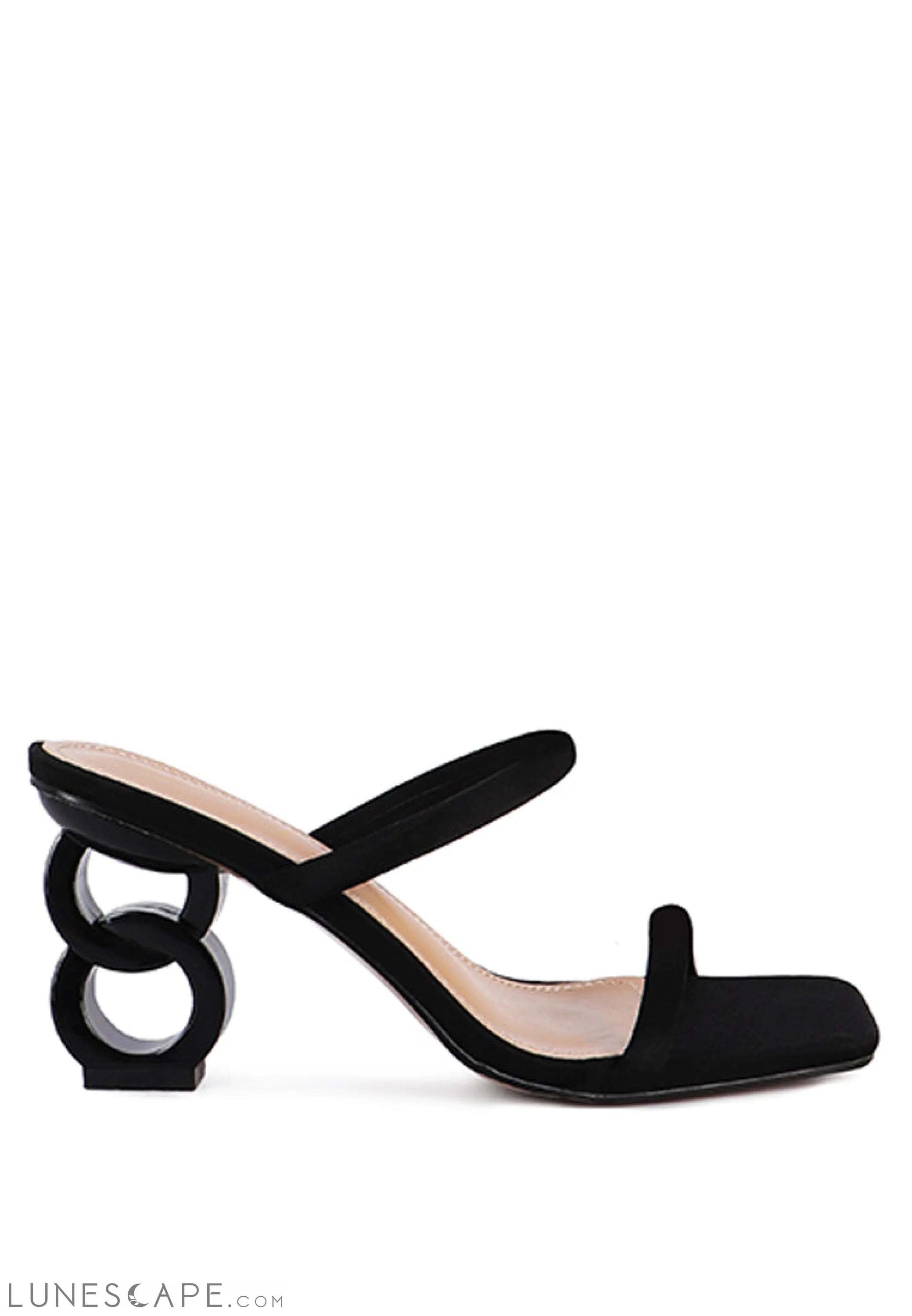 Downtown Double Strap Fantasy Heel Sandals LUNESCAPE