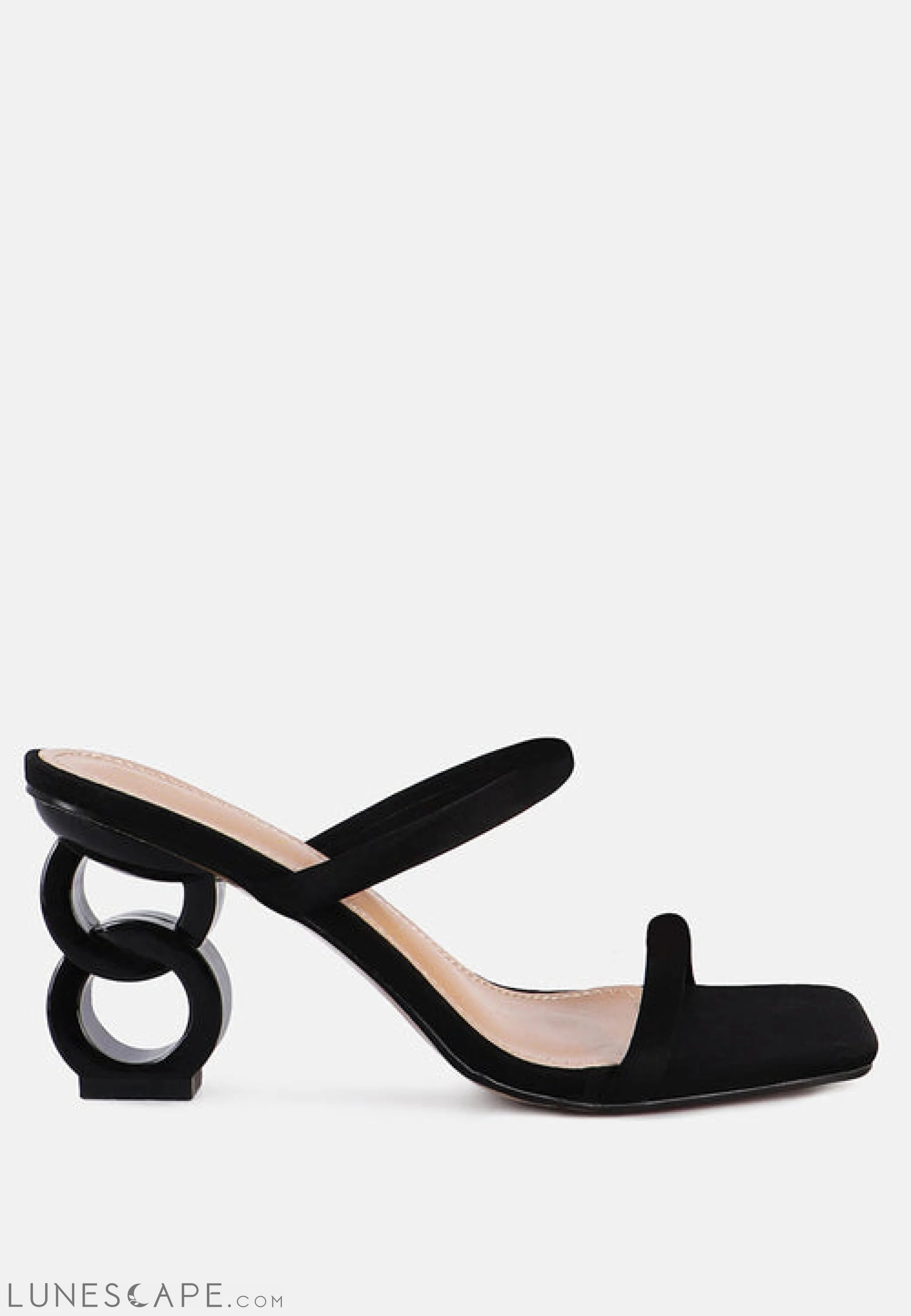 Downtown Double Strap Fantasy Heel Sandals LUNESCAPE