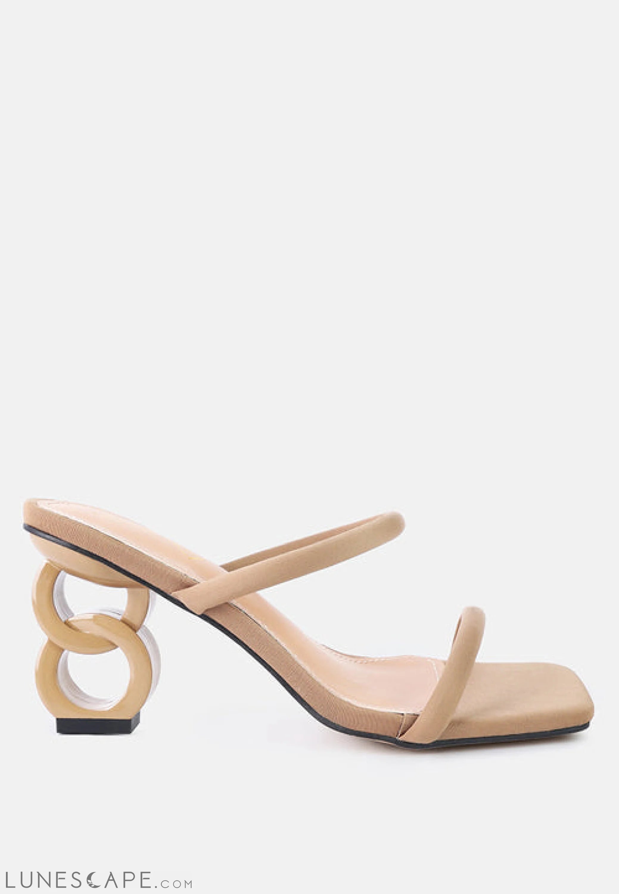 Downtown Double Strap Fantasy Heel Sandals LUNESCAPE