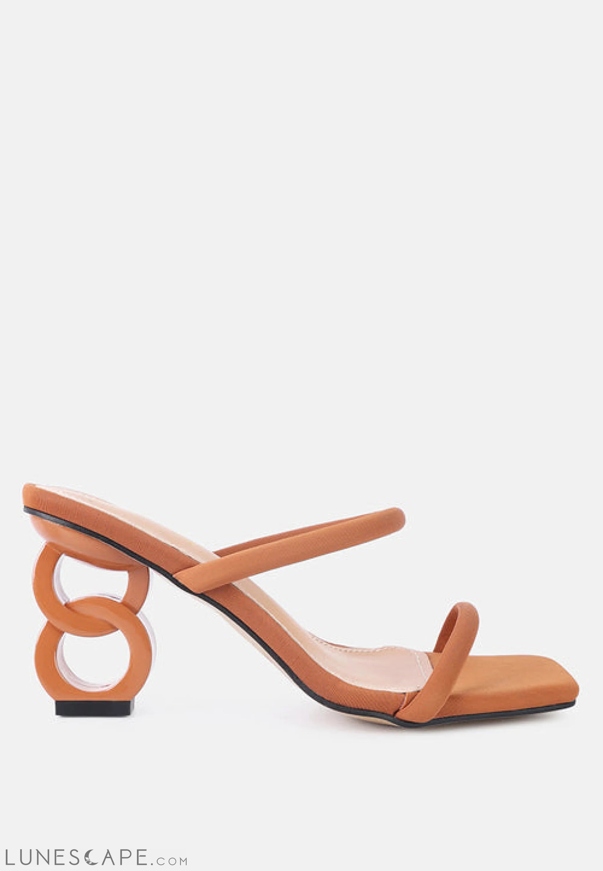 Downtown Double Strap Fantasy Heel Sandals LUNESCAPE