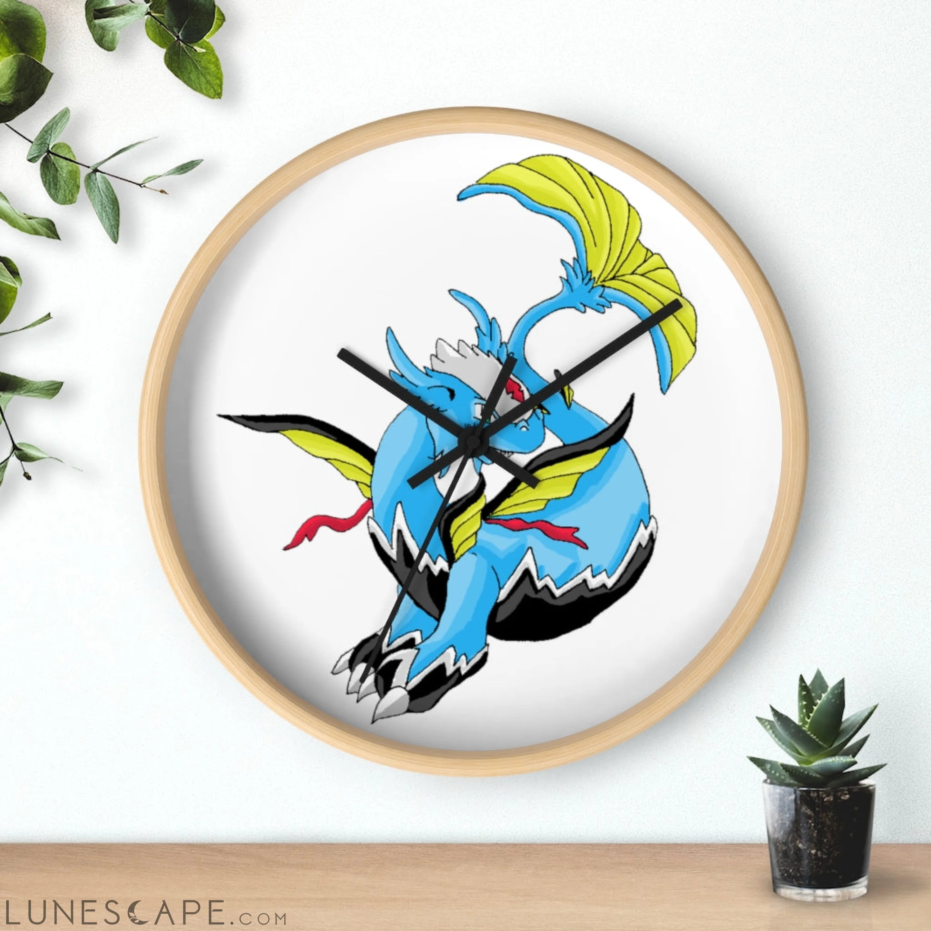 Dragonir Wall clock LUNESCAPE