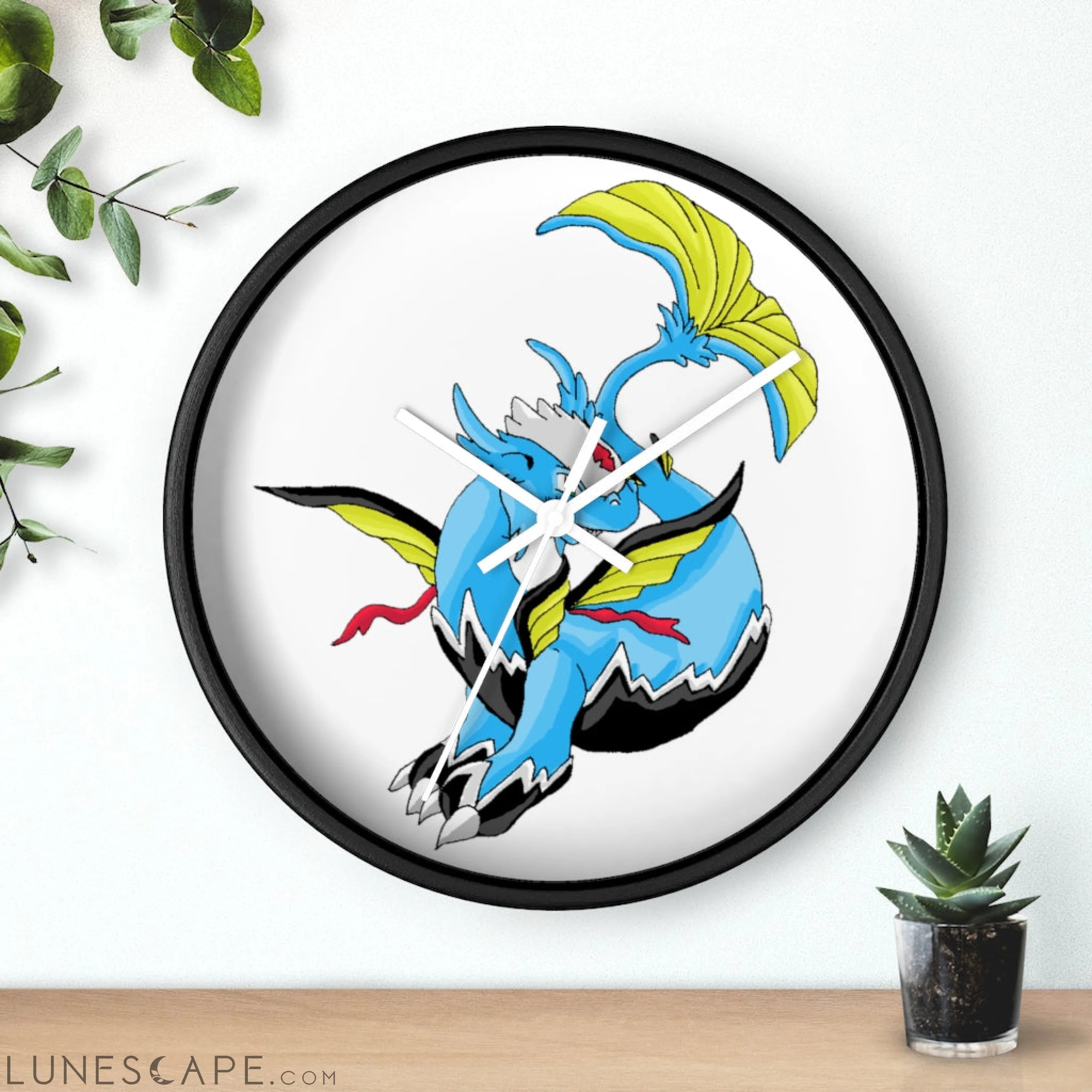 Dragonir Wall clock LUNESCAPE