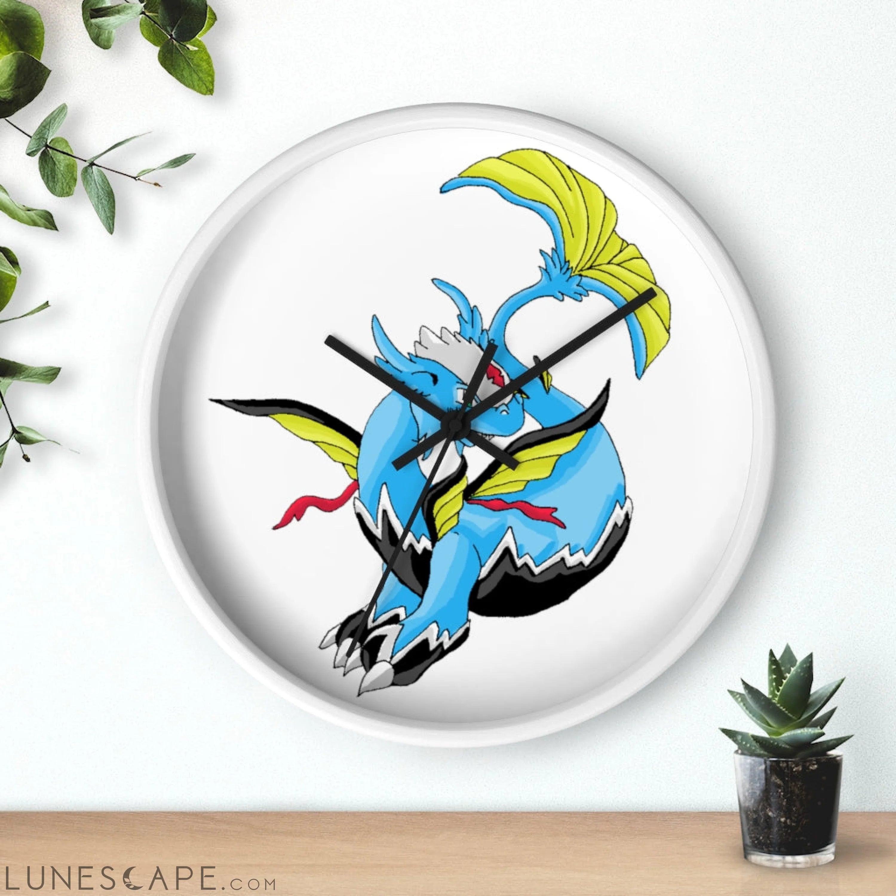 Dragonir Wall clock LUNESCAPE