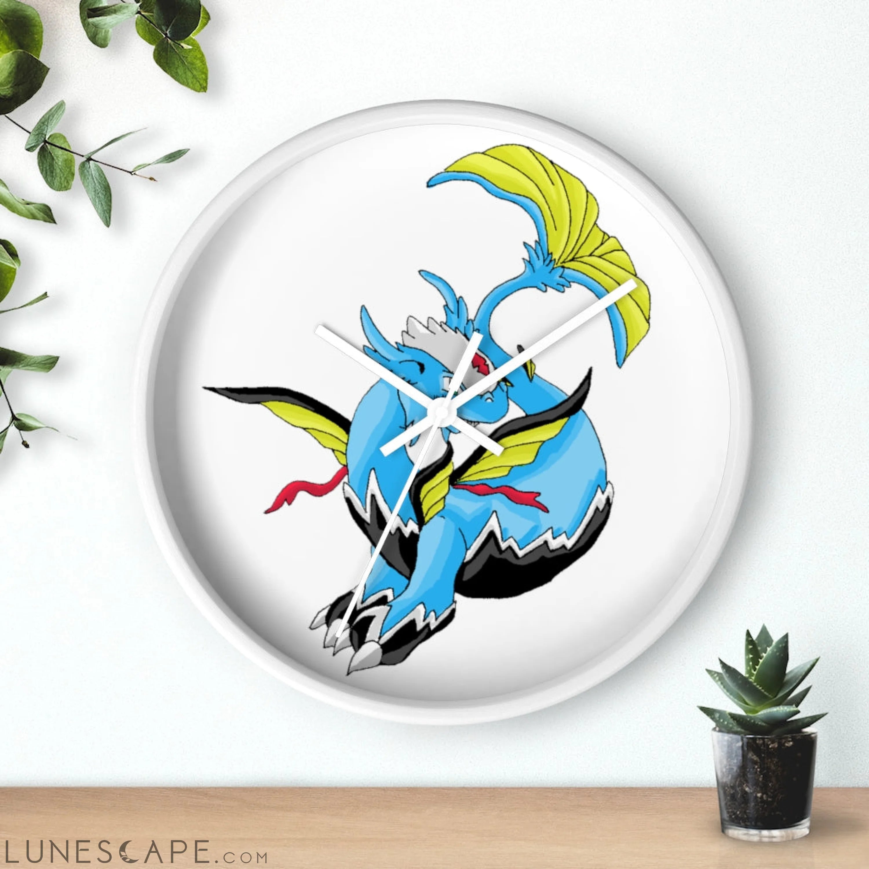 Dragonir Wall clock LUNESCAPE