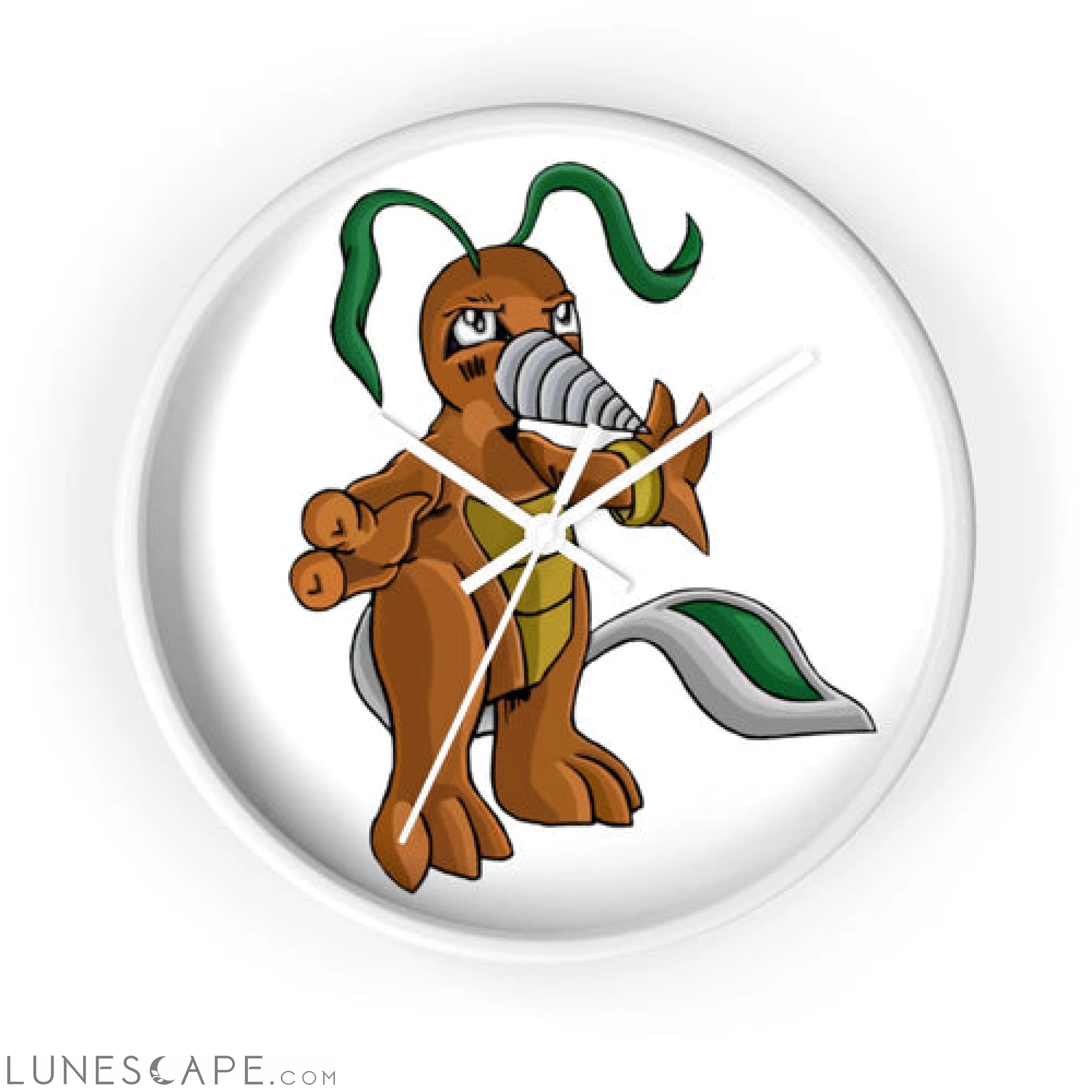 Drillbug Wall clock LUNESCAPE