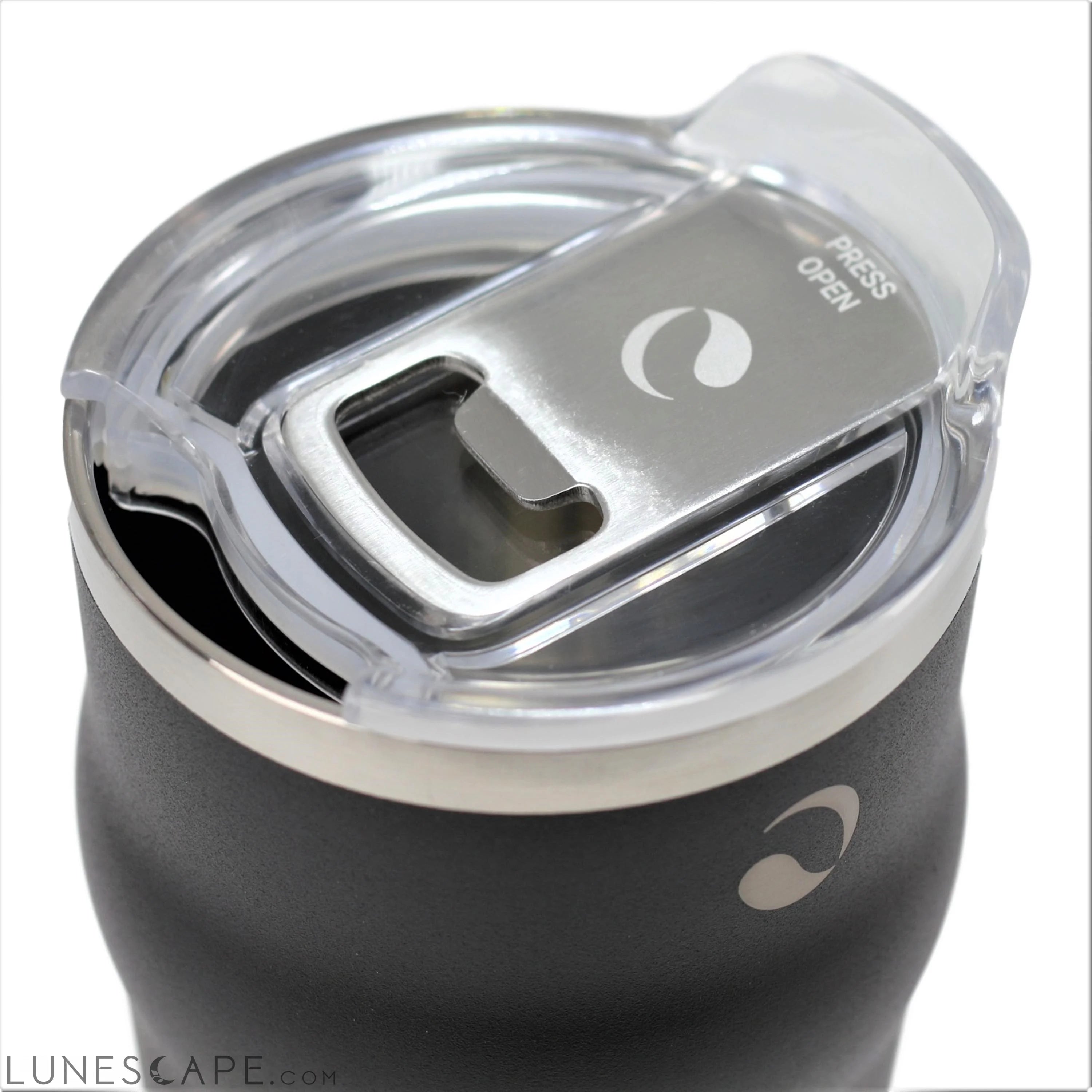 DRINCO 20oz Insulated Tumbler Beer Mug-Bottle Opener THOR-(Jet Black) LUNESCAPE