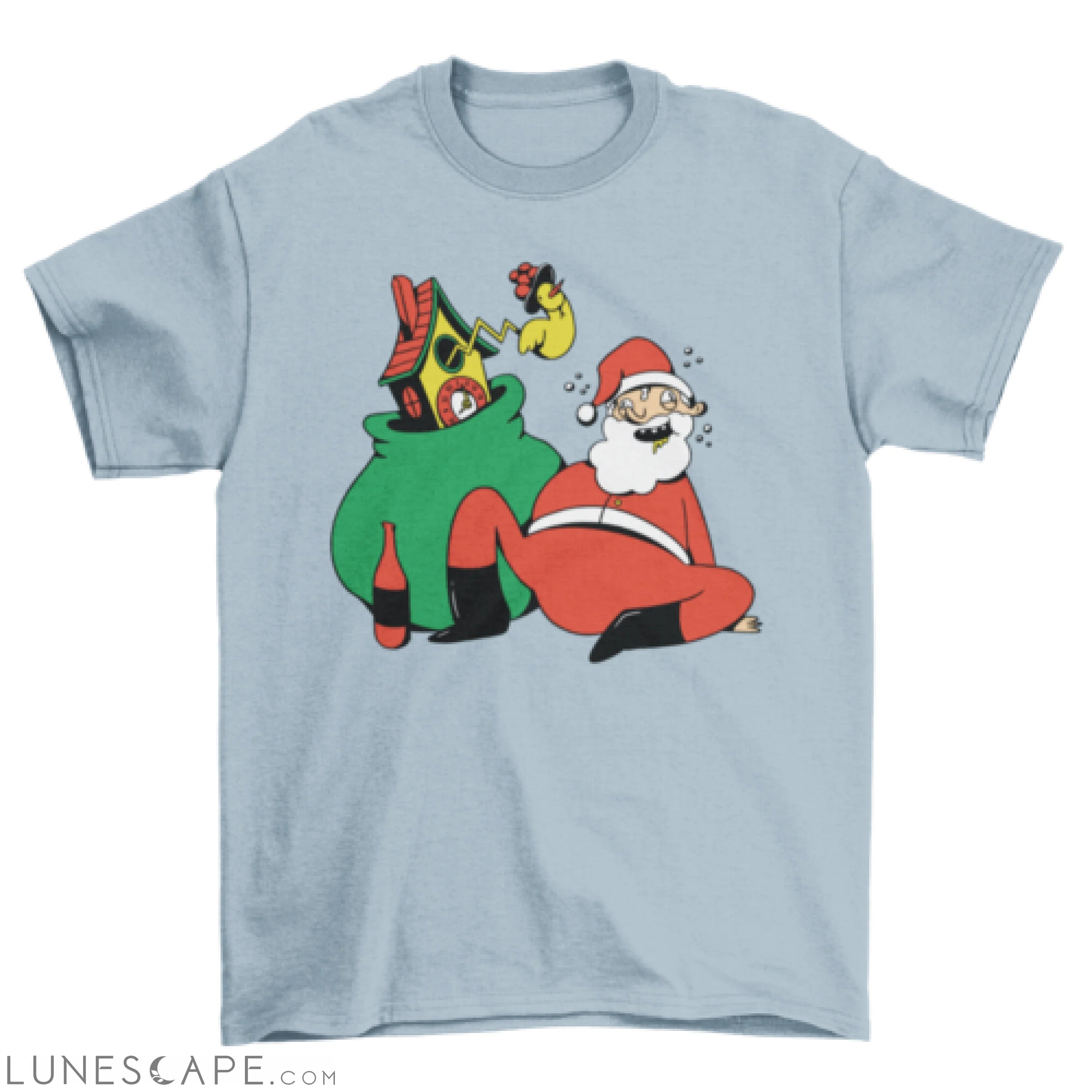 Drunk santa claus t-shirt LUNESCAPE