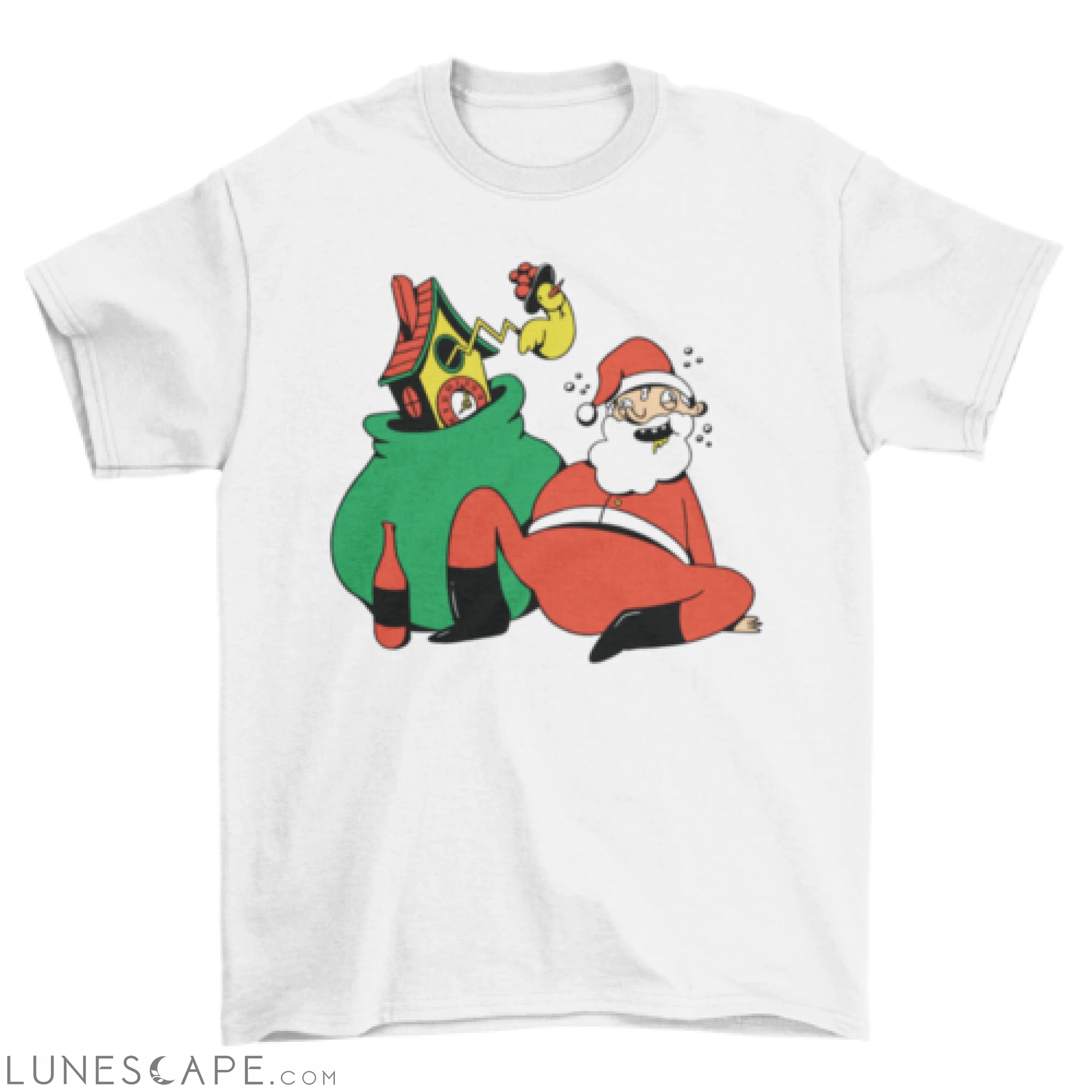 Drunk santa claus t-shirt LUNESCAPE