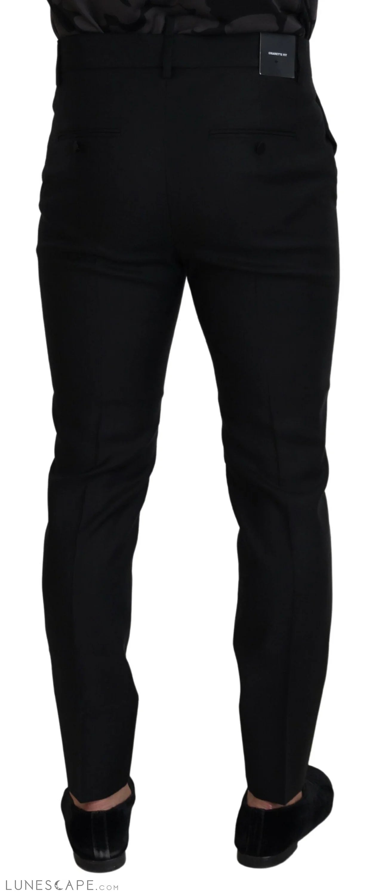 Dsquared² Back Virgin Wool Slim Fit Men Formal Pants LUNESCAPE