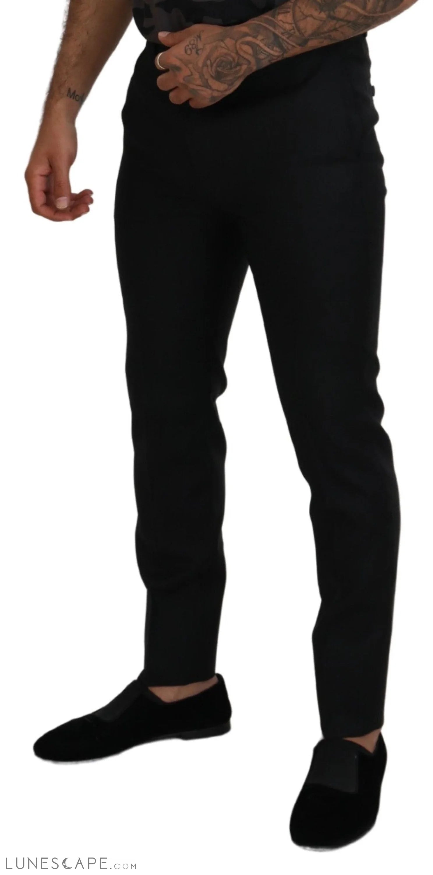 Dsquared² Back Virgin Wool Slim Fit Men Formal Pants LUNESCAPE