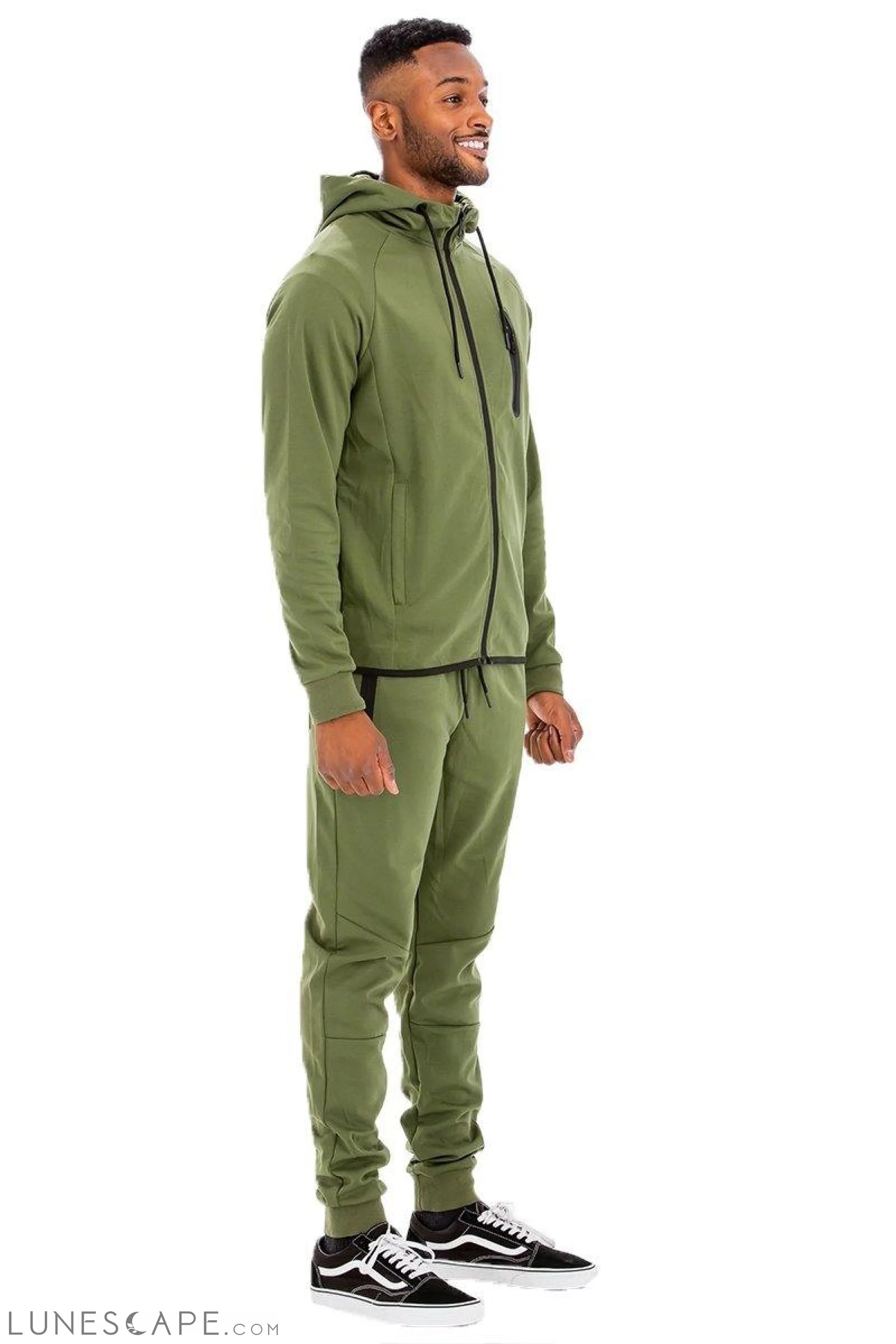DYNAMIC SOLID SWEAT SET - Green LUNESCAPE
