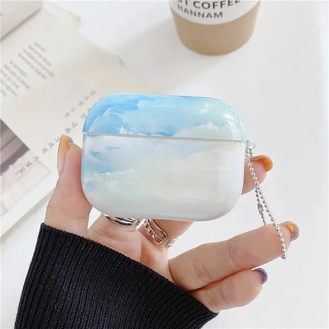 Earphone Case Marble Pattern Funda Airpods Pro LUNESCAPE