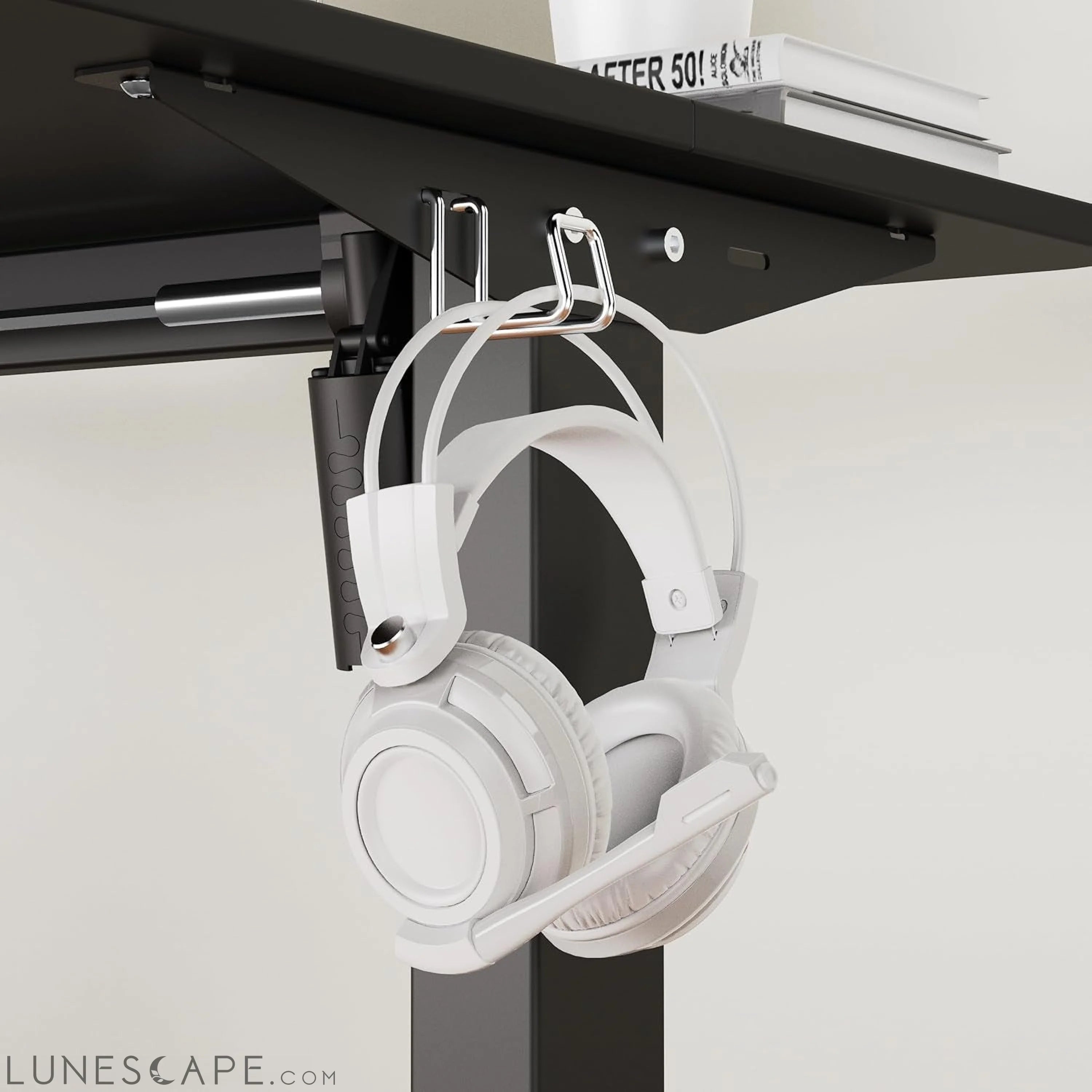 Electric Standing Desk Adjustable Height, Stand up Home Office Desk, LUNESCAPE