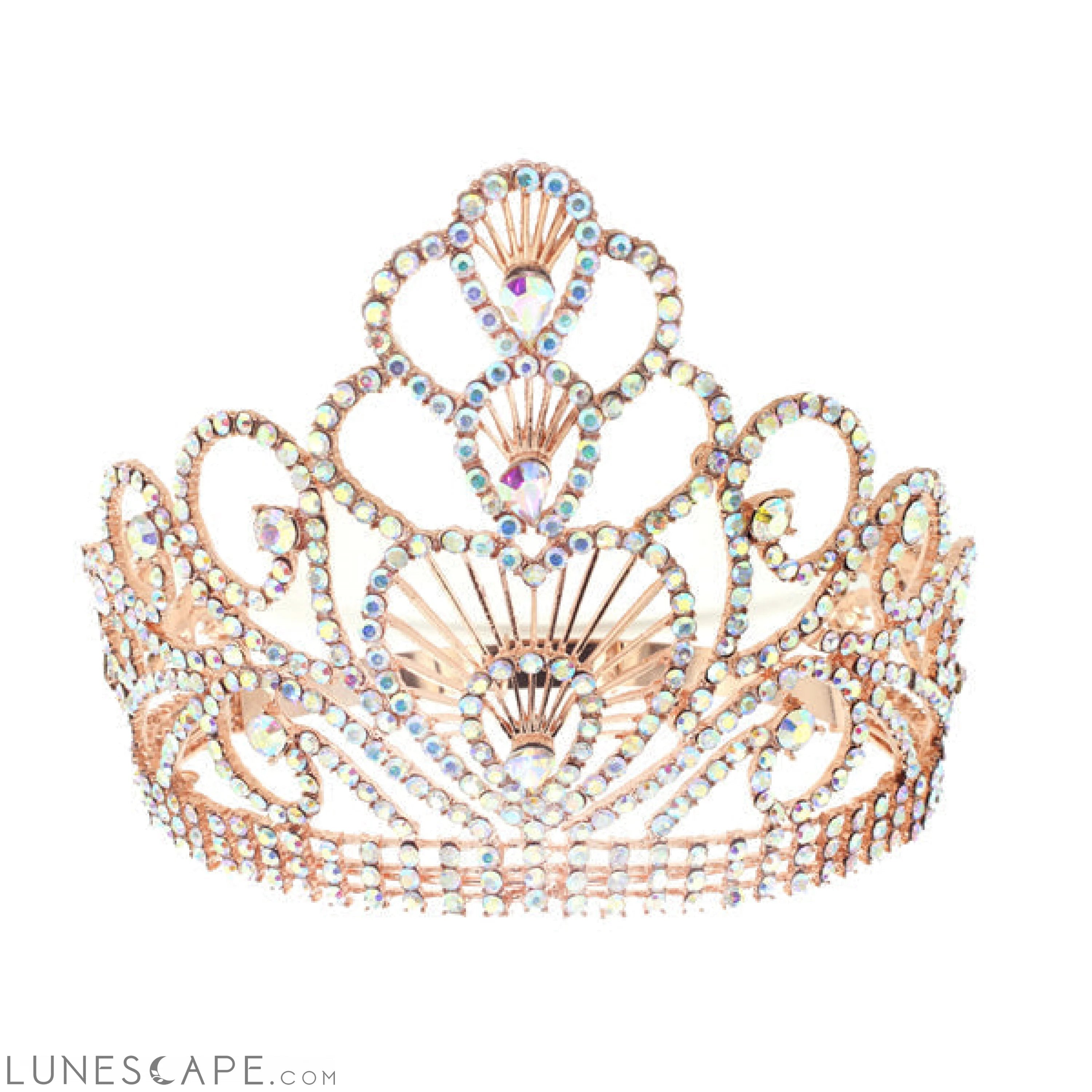 Elegant Crystal Queen Tiara LUNESCAPE