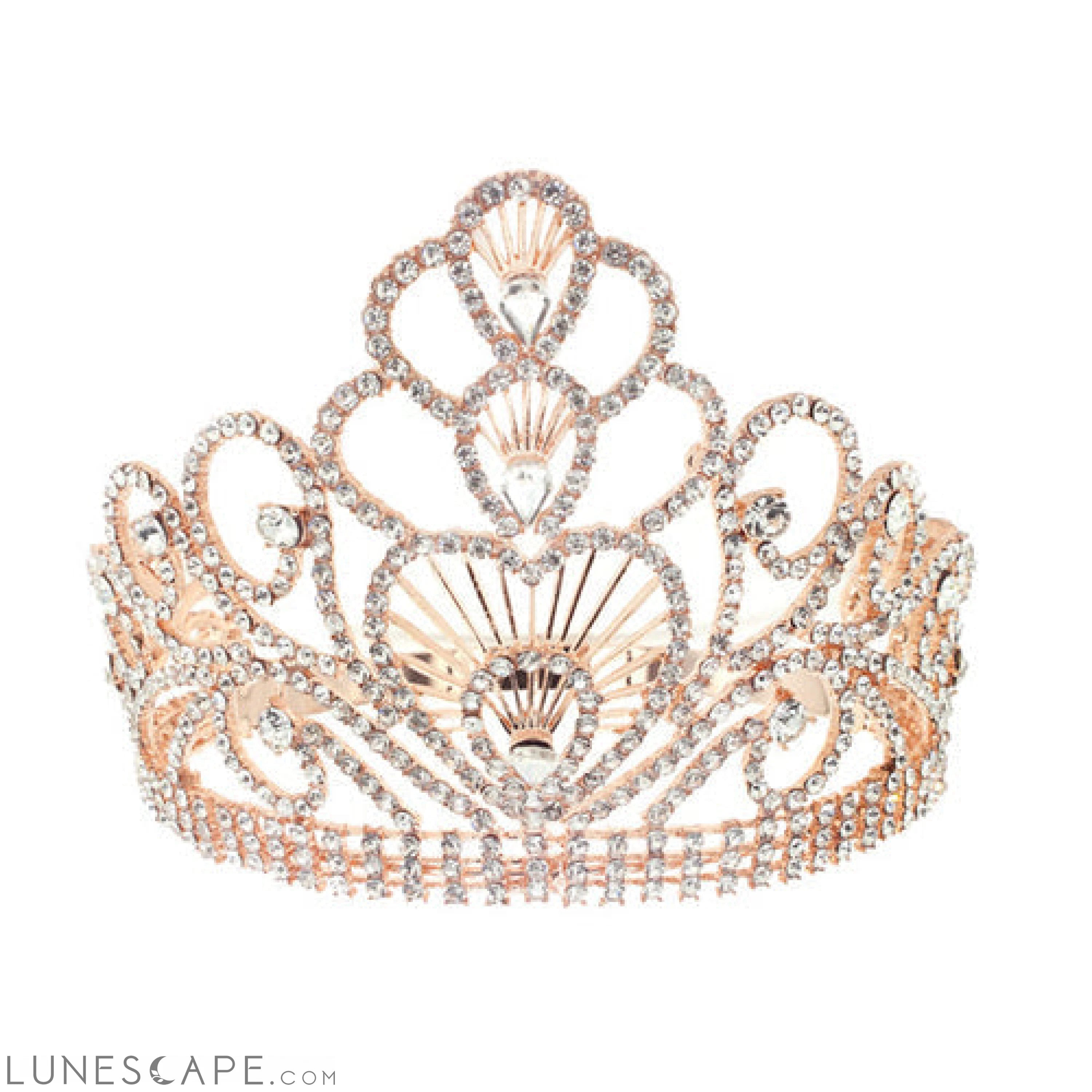 Elegant Crystal Queen Tiara LUNESCAPE