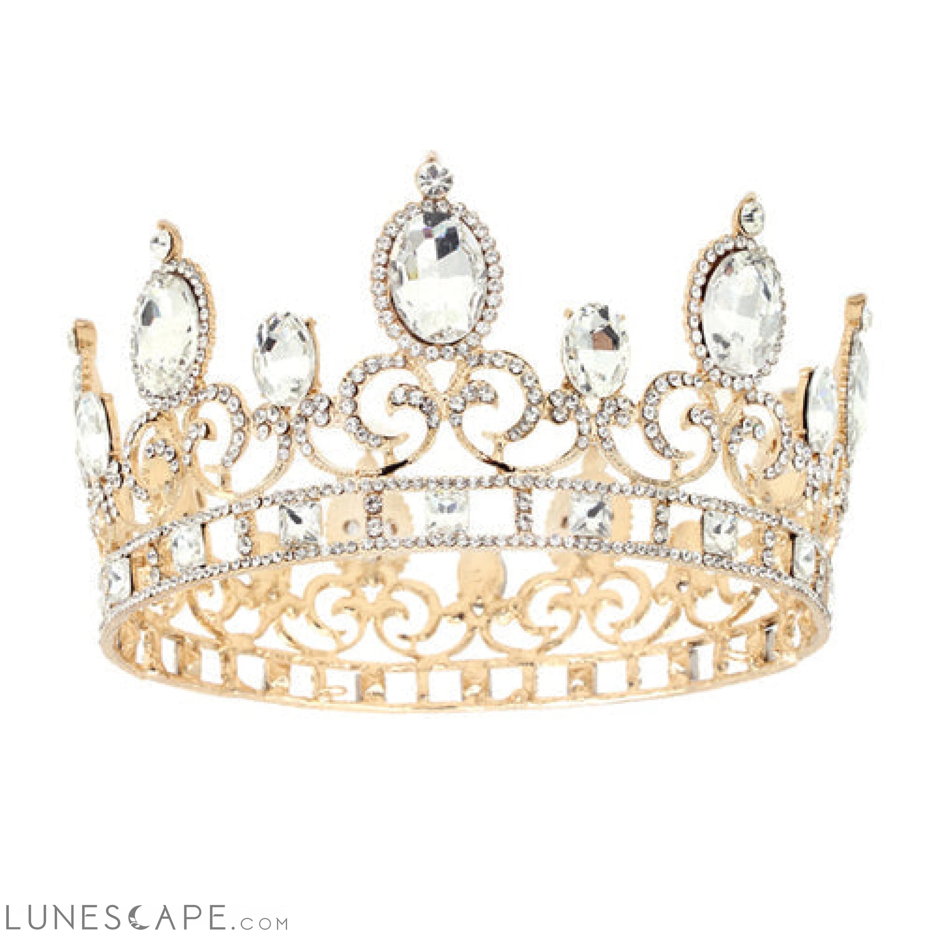 Elegant Crystal Tiara LUNESCAPE