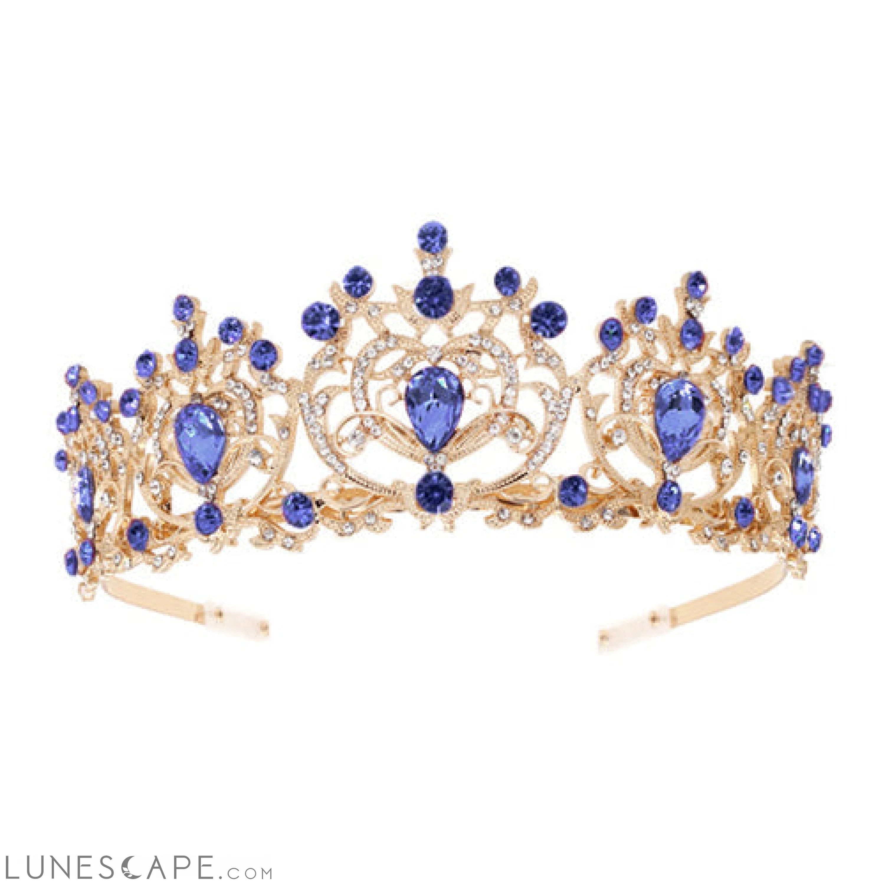 Elegant Gemstone Tiara LUNESCAPE