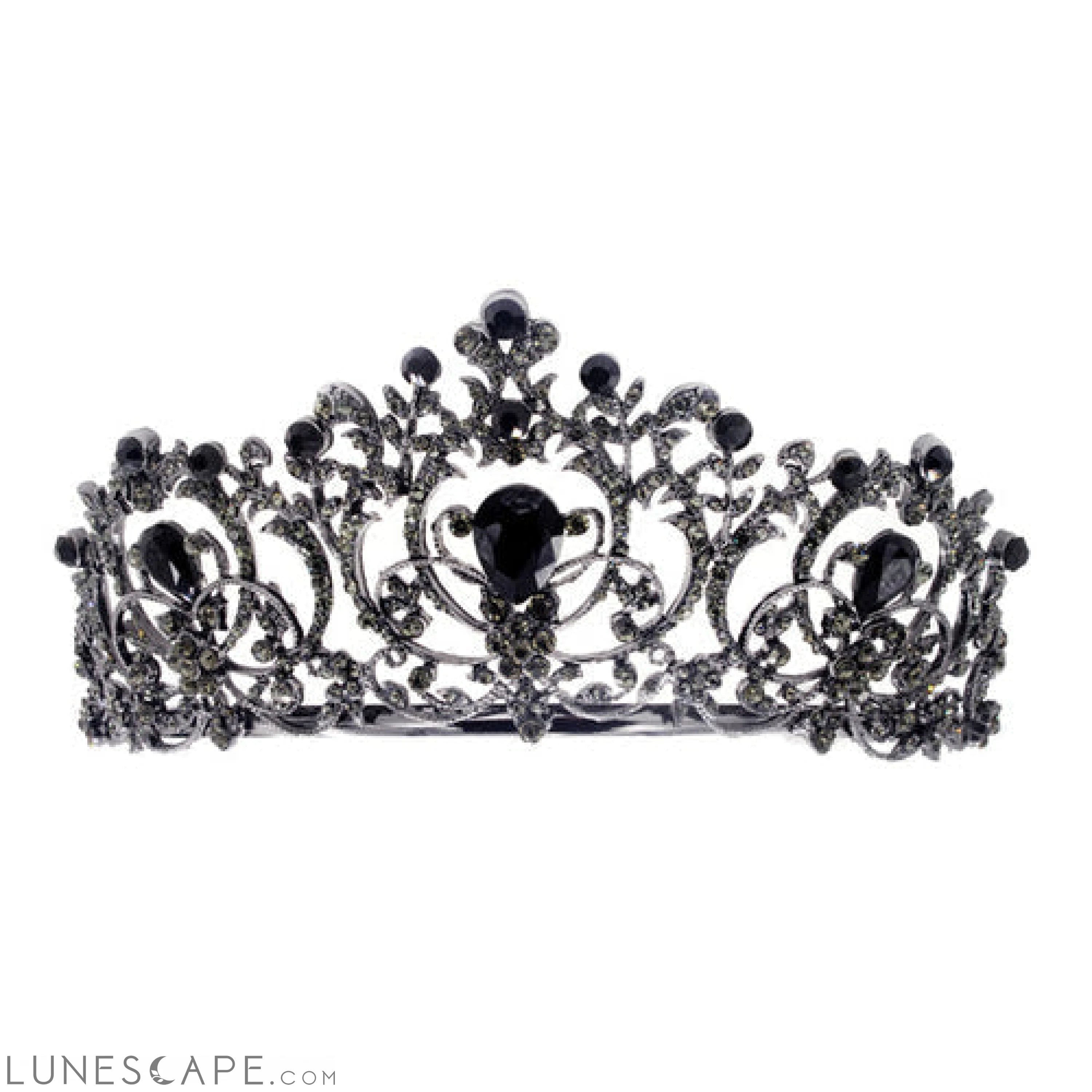 Elegant Rhinestone Princess Tiara LUNESCAPE