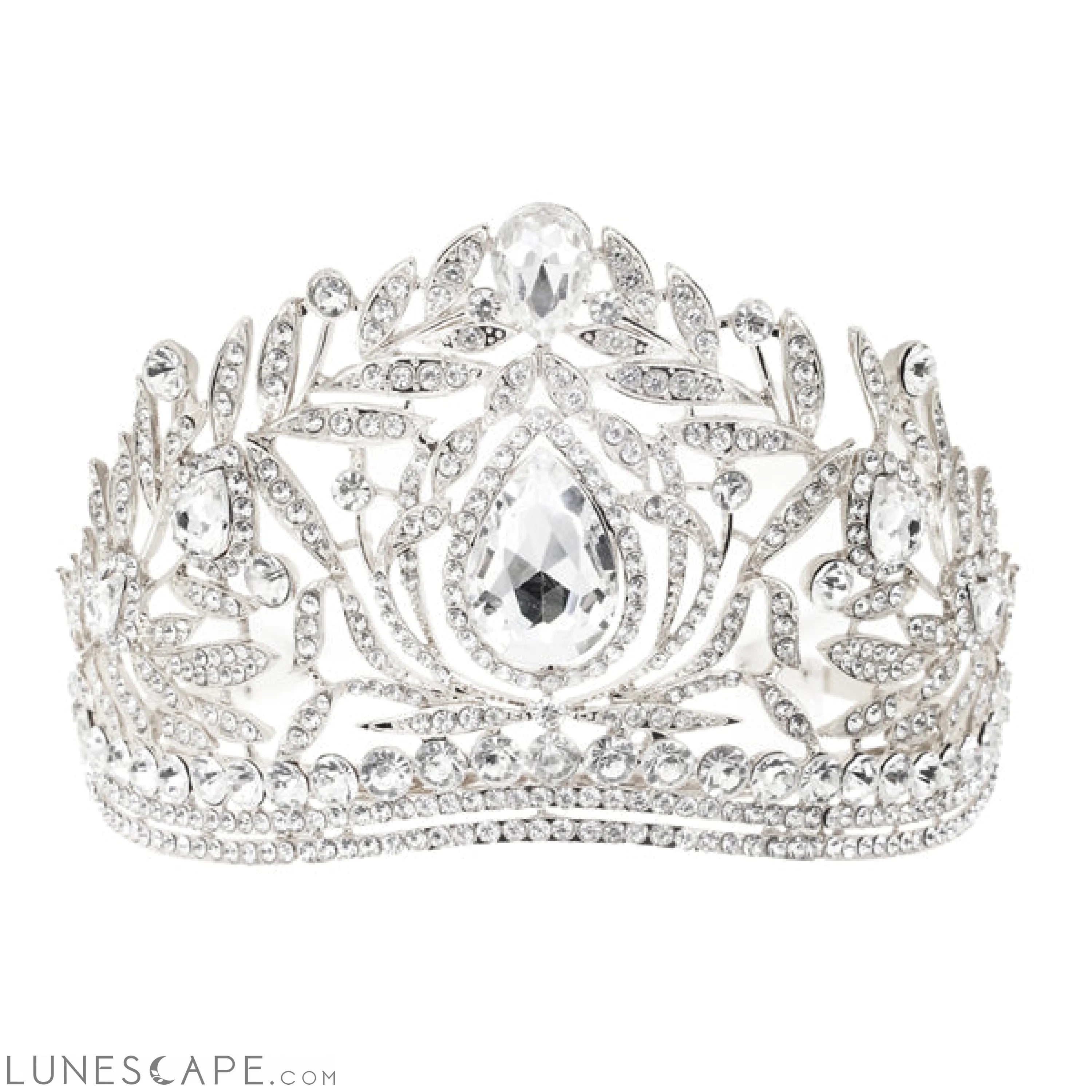 Elegant Royal Crystal Tiara LUNESCAPE