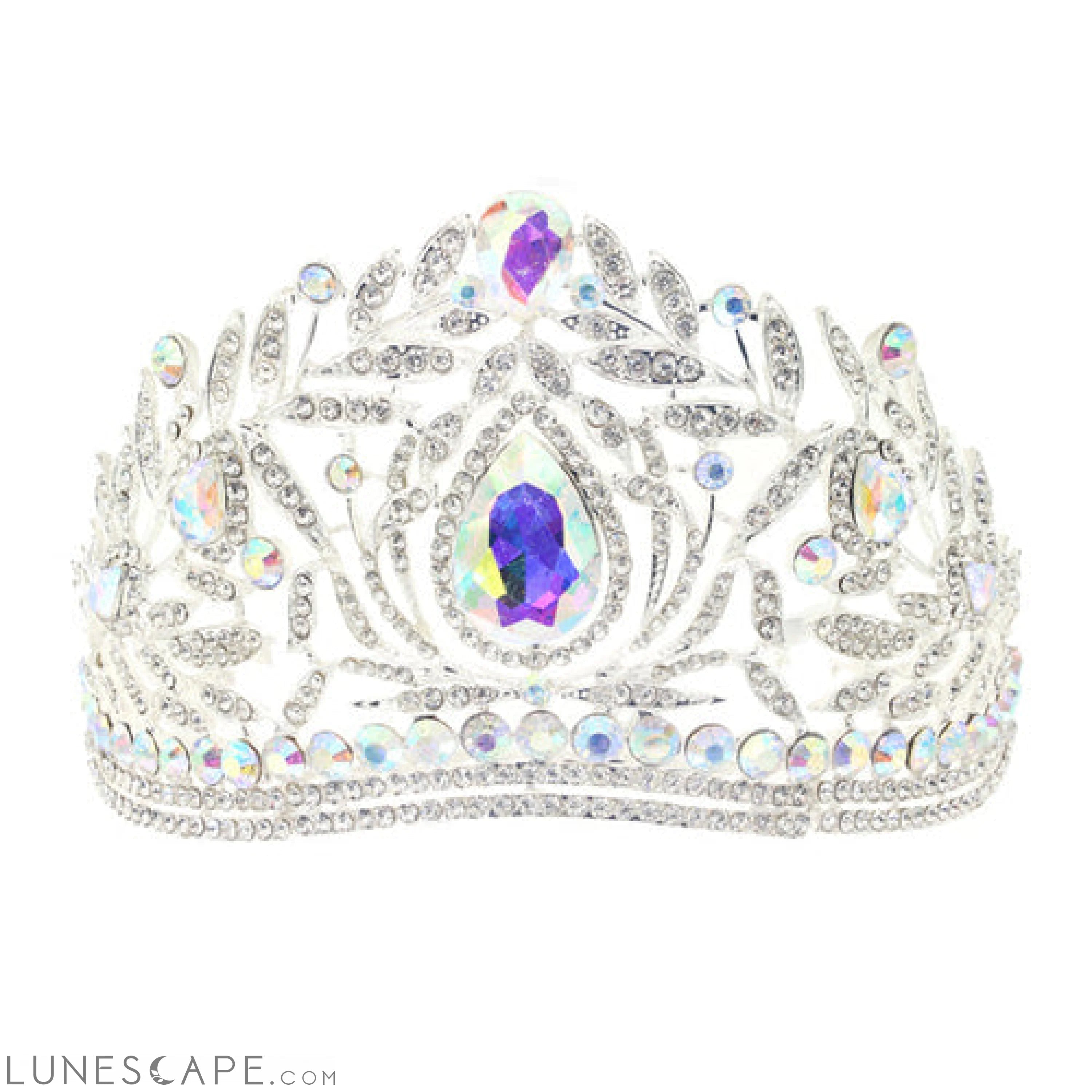 Elegant Royal Crystal Tiara LUNESCAPE