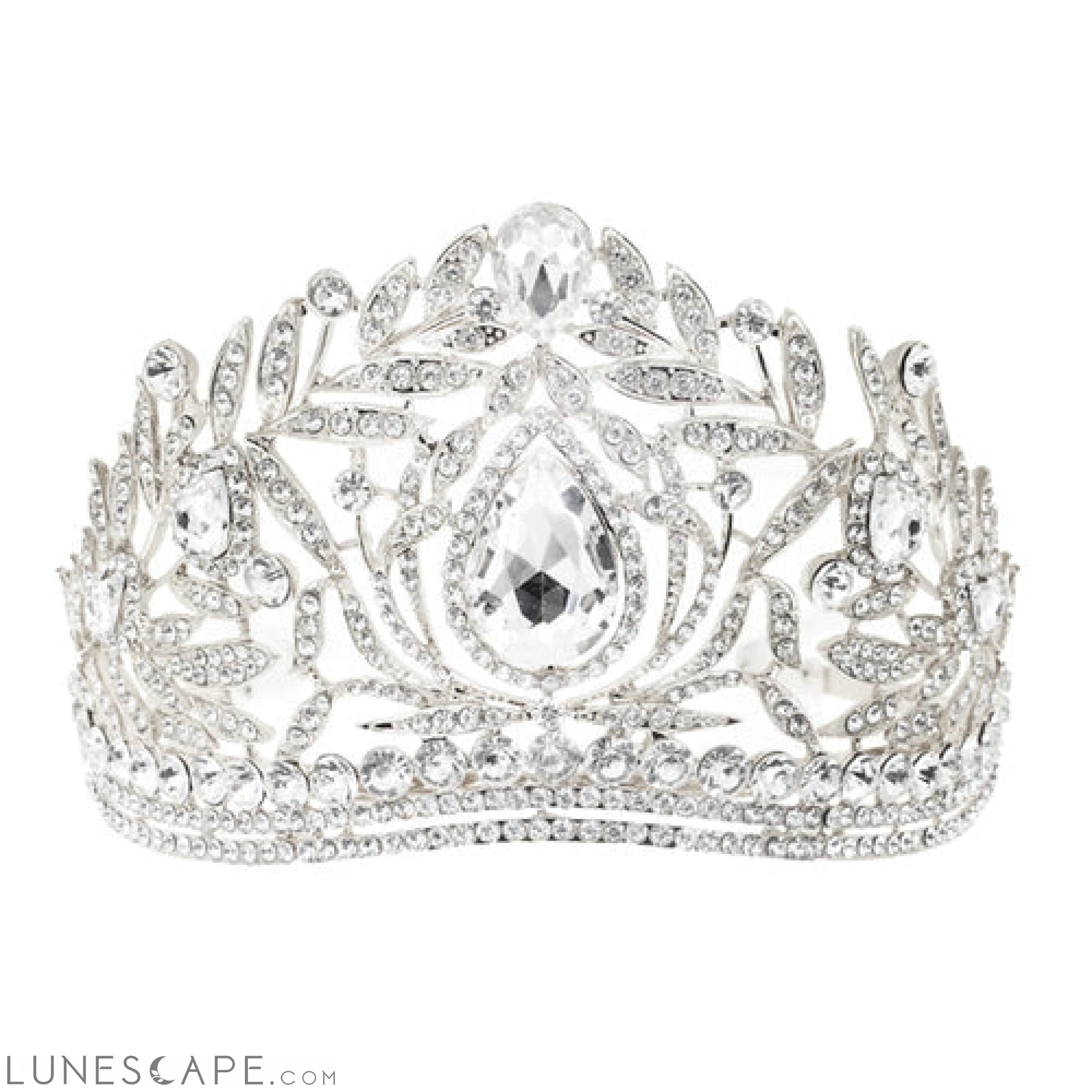 Elegant Royal Crystal Tiara LUNESCAPE