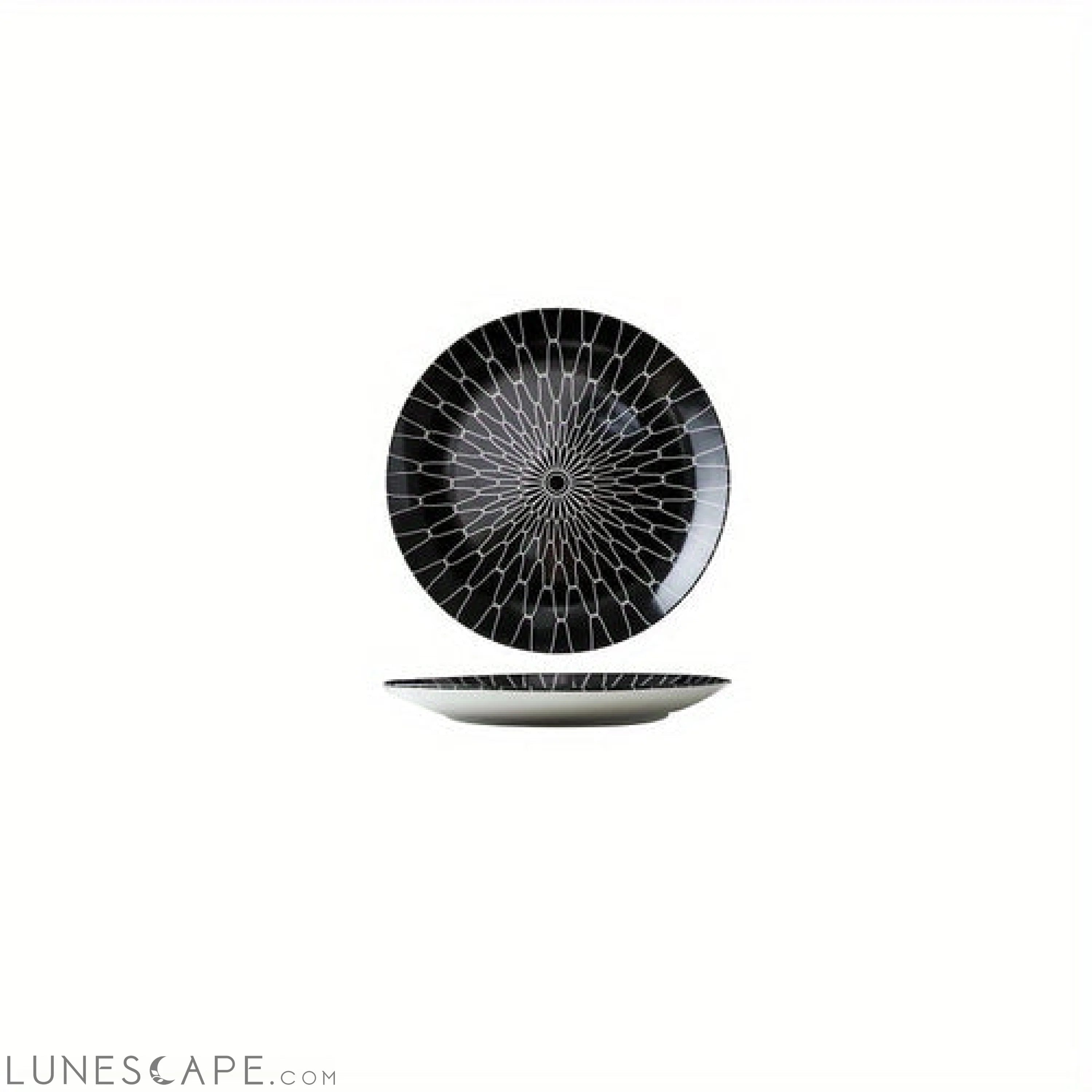 Elegant YearRound Ceramic Dinner Plate Set 4 Pieces LUNESCAPE
