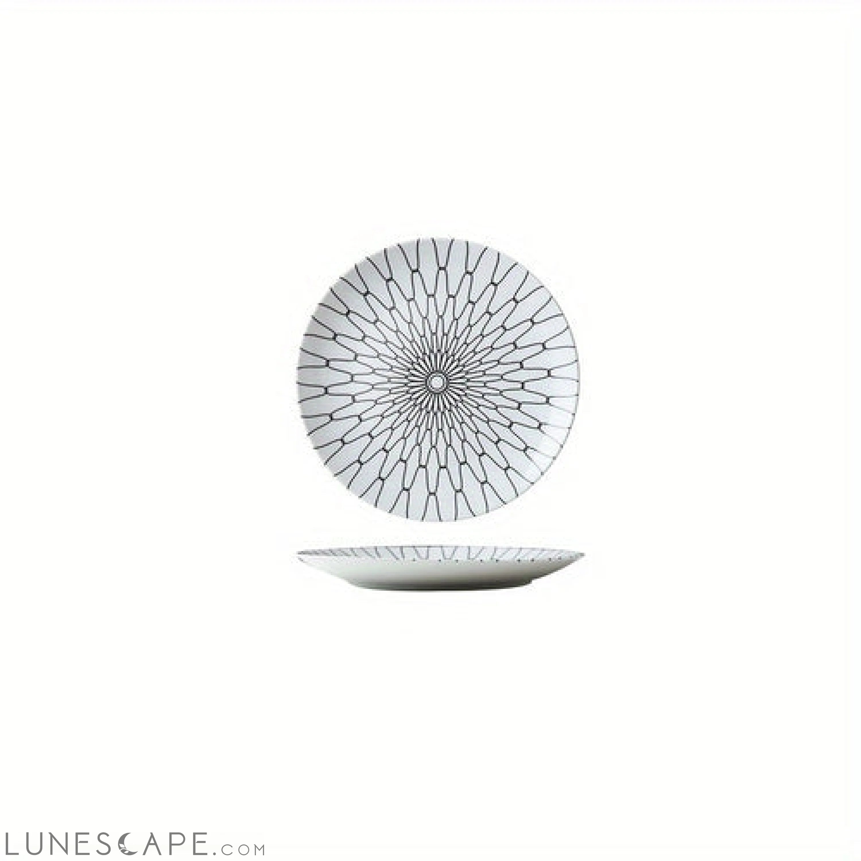 Elegant YearRound Ceramic Dinner Plate Set 4 Pieces LUNESCAPE