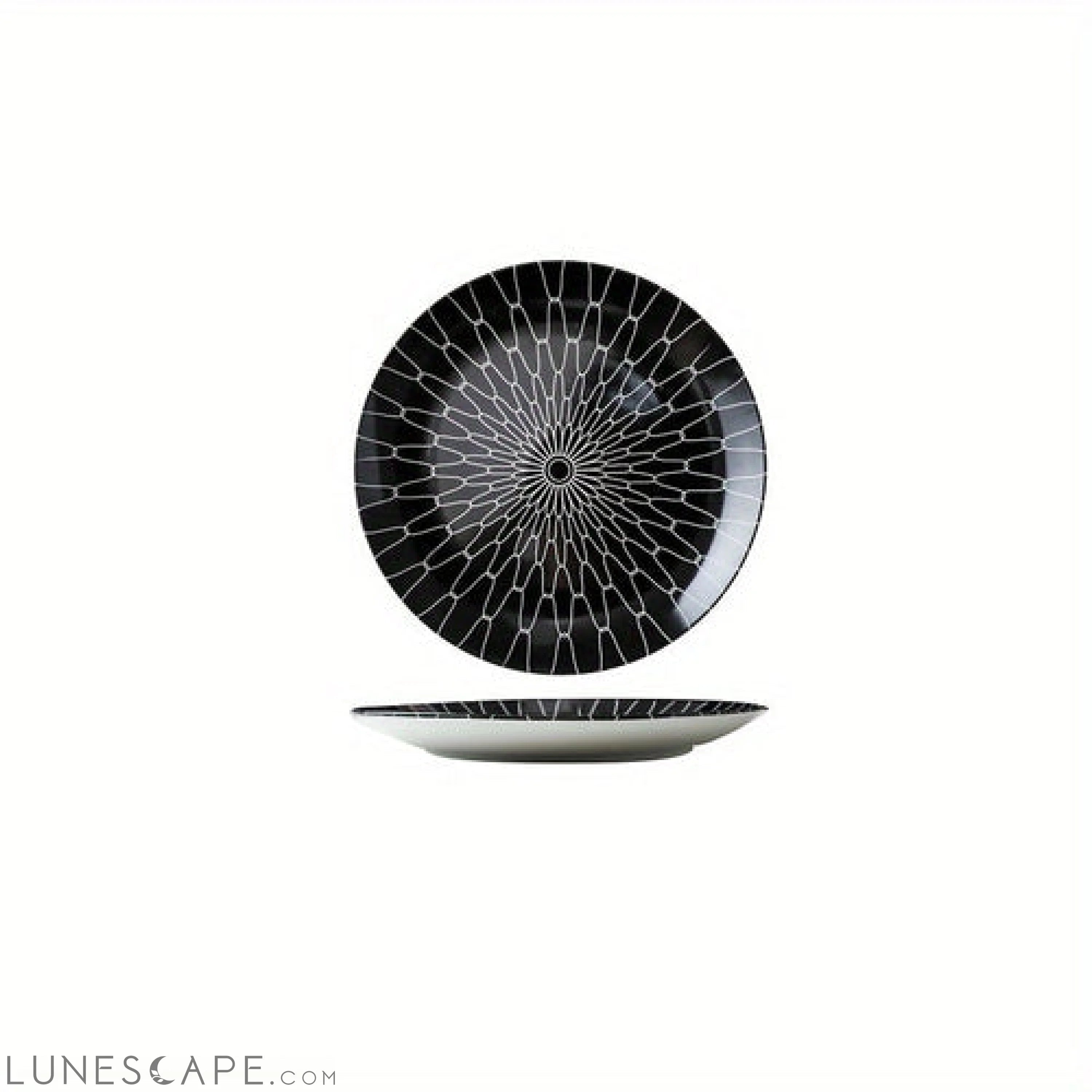 Elegant YearRound Ceramic Dinner Plate Set 4 Pieces LUNESCAPE