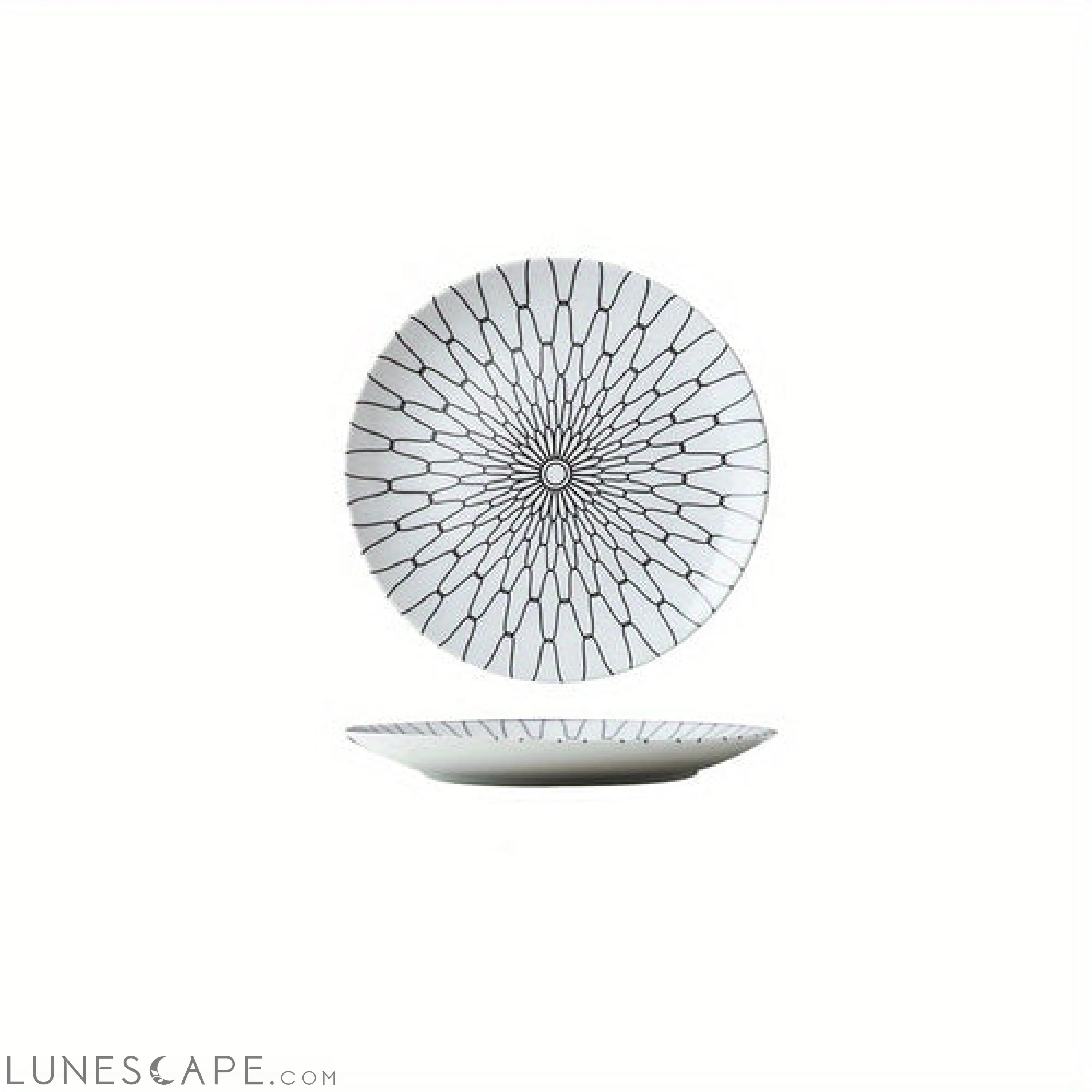Elegant YearRound Ceramic Dinner Plate Set 4 Pieces LUNESCAPE