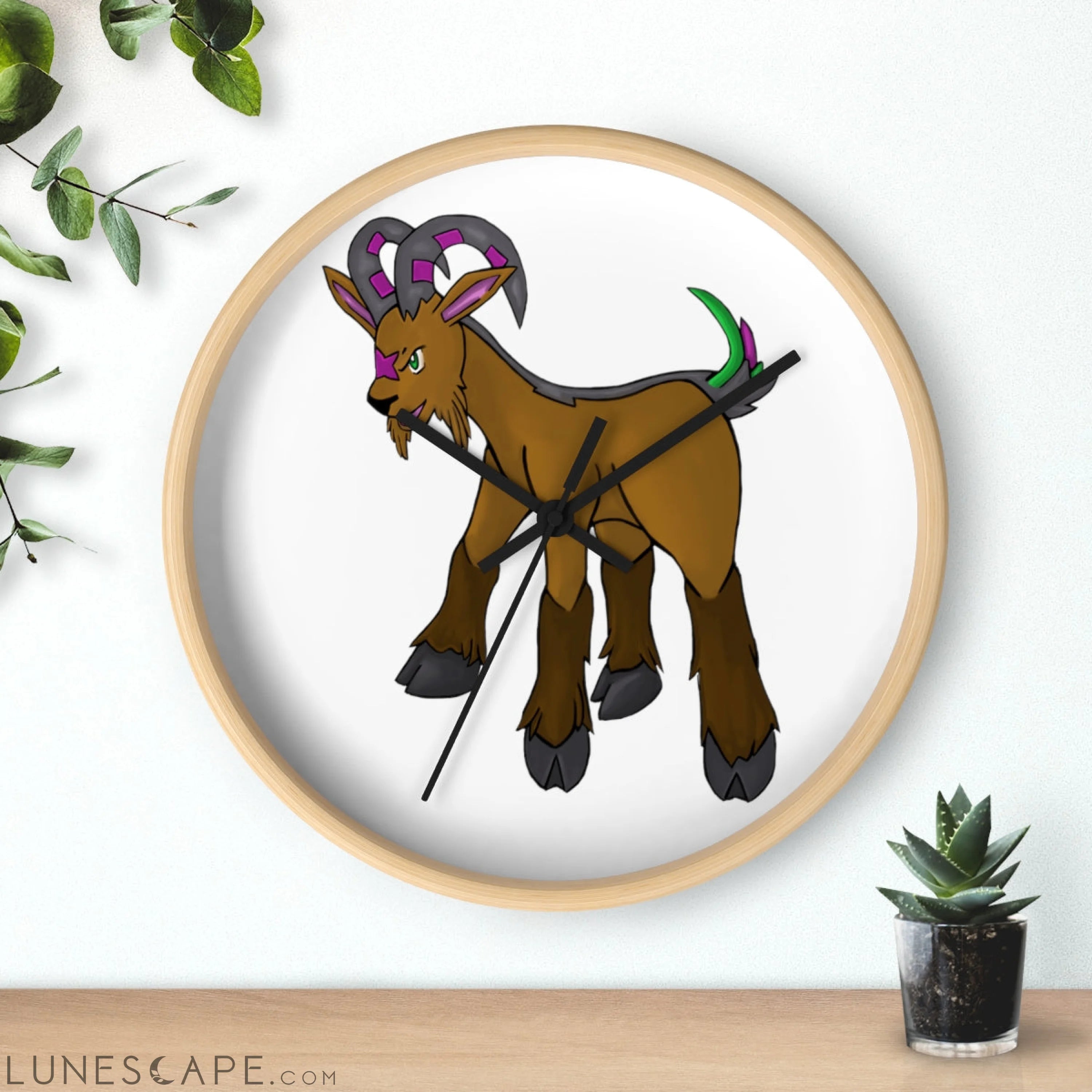 Elkwok Wall clock LUNESCAPE