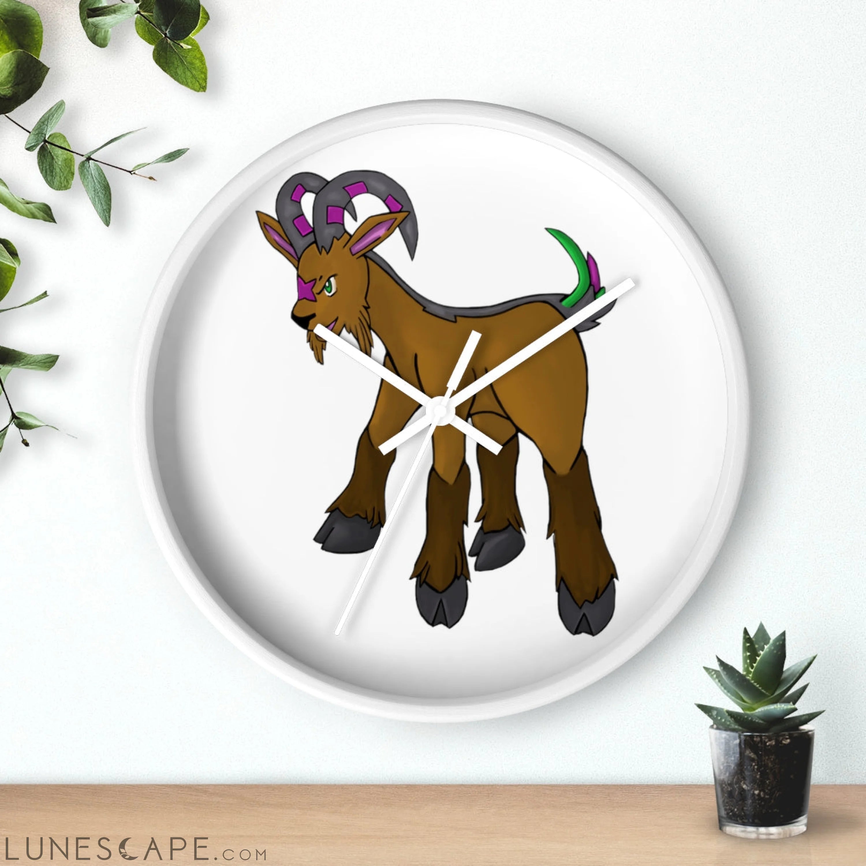 Elkwok Wall clock LUNESCAPE