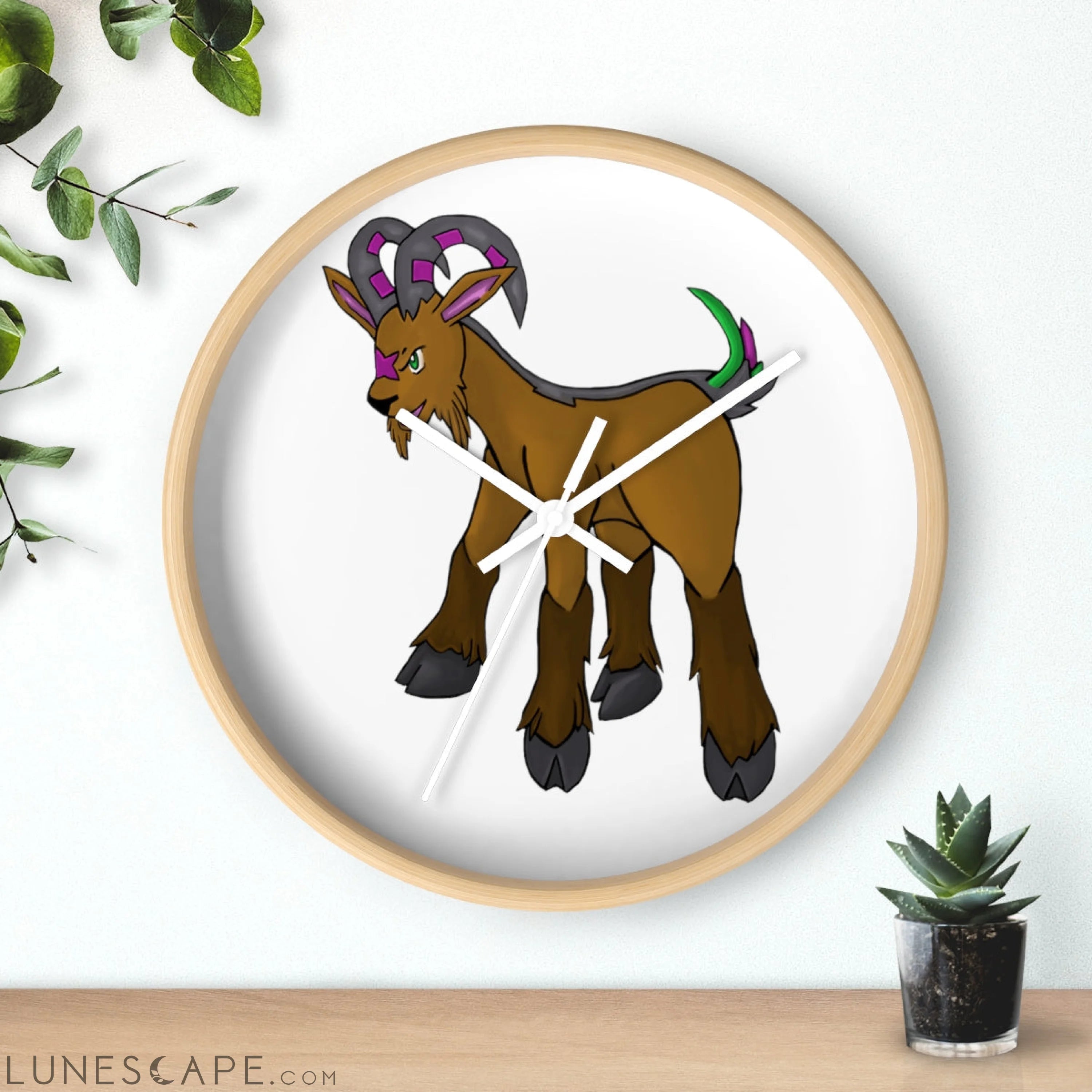 Elkwok Wall clock LUNESCAPE