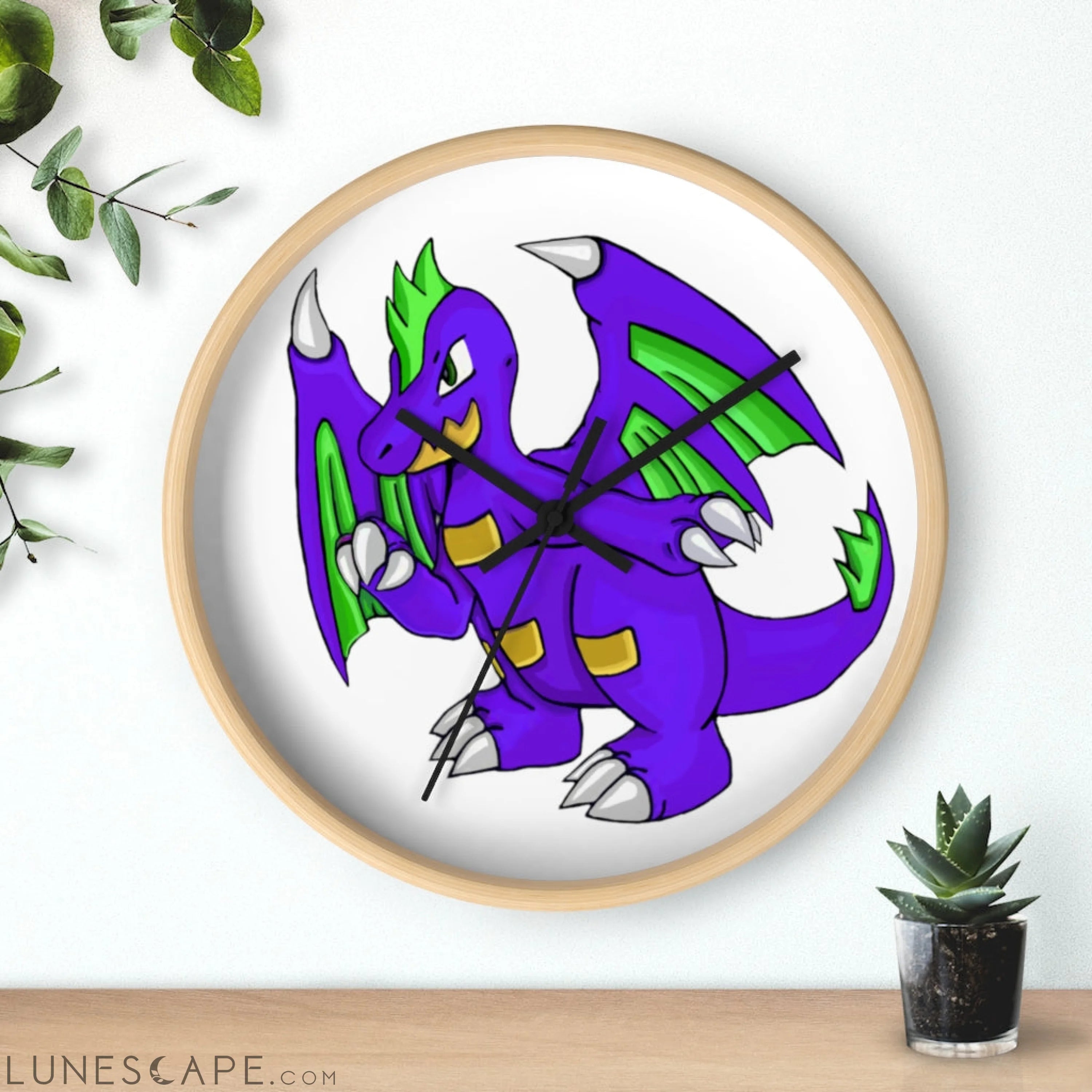 Emiletas Wall clock LUNESCAPE