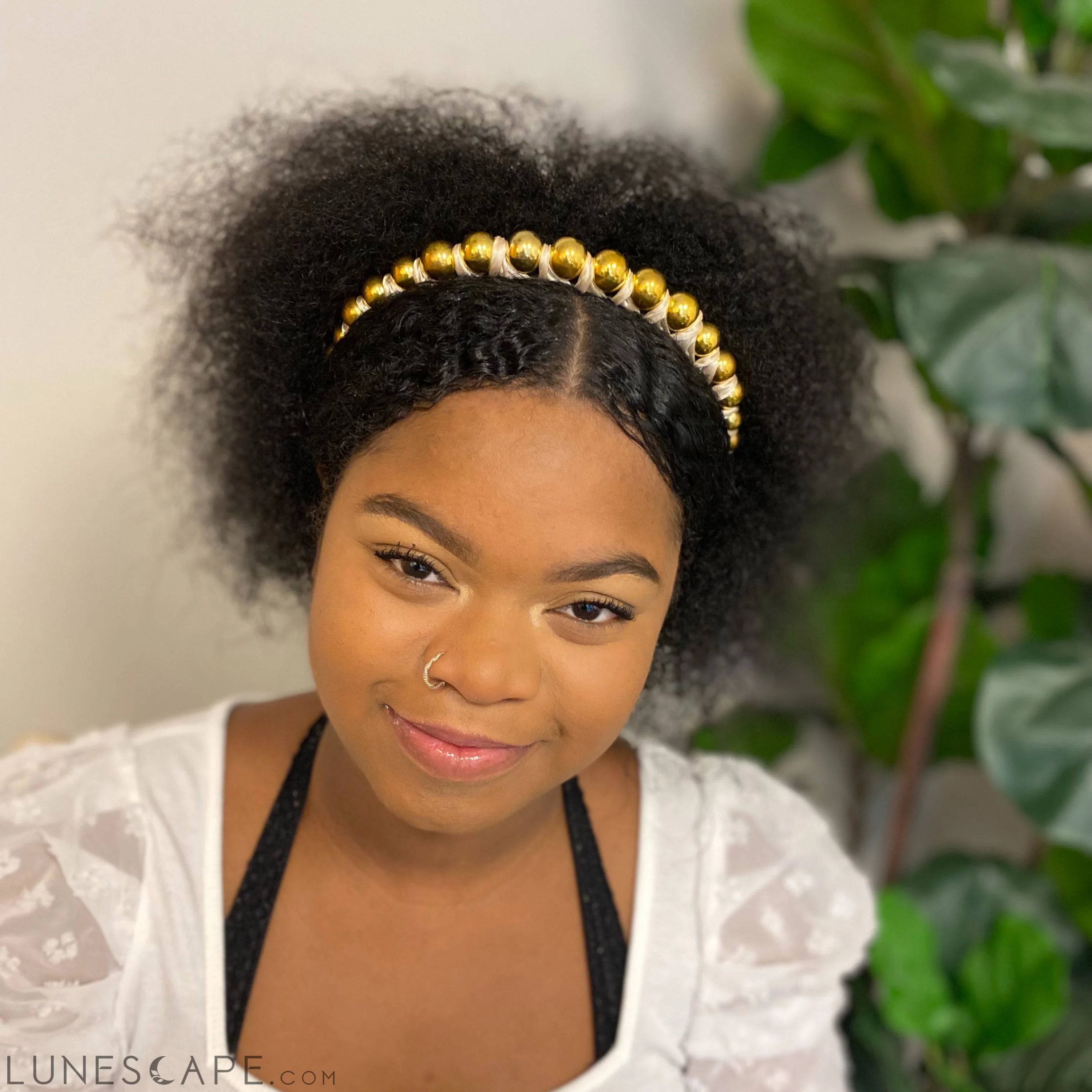 Emily Satin Wrapped Headband LUNESCAPE